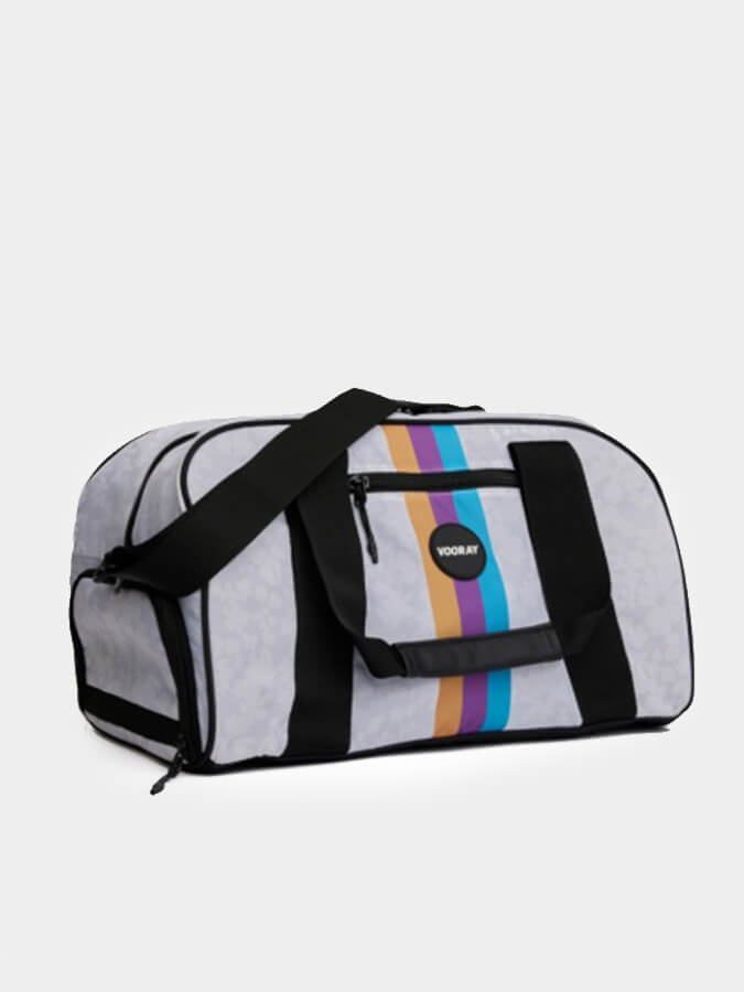 Vooray Burner Gym Duffel Bag - Water-Resistant Sports Duffel with Shoe Compartment & Wet Pocket - Perfect for Gym, Travel & Workout Essentials