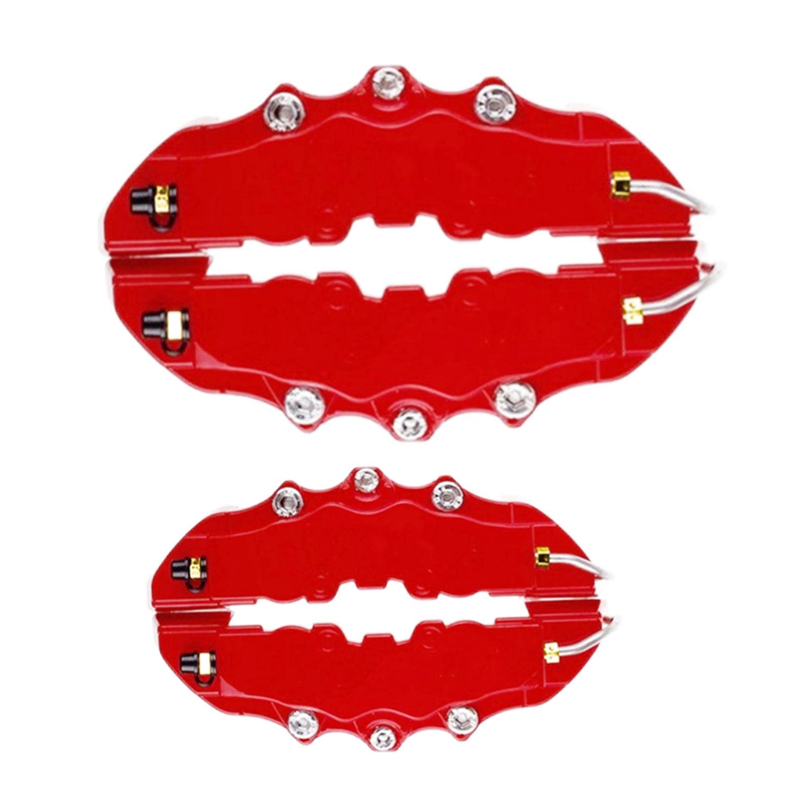 Universal High Gloss 3D Disc Brake Caliper Covers - Heat Resistant Front & Rear Kit for Car Accessories, Perfect for Enhancing Vehicle Aesthetics and Protection in All Driving Conditions