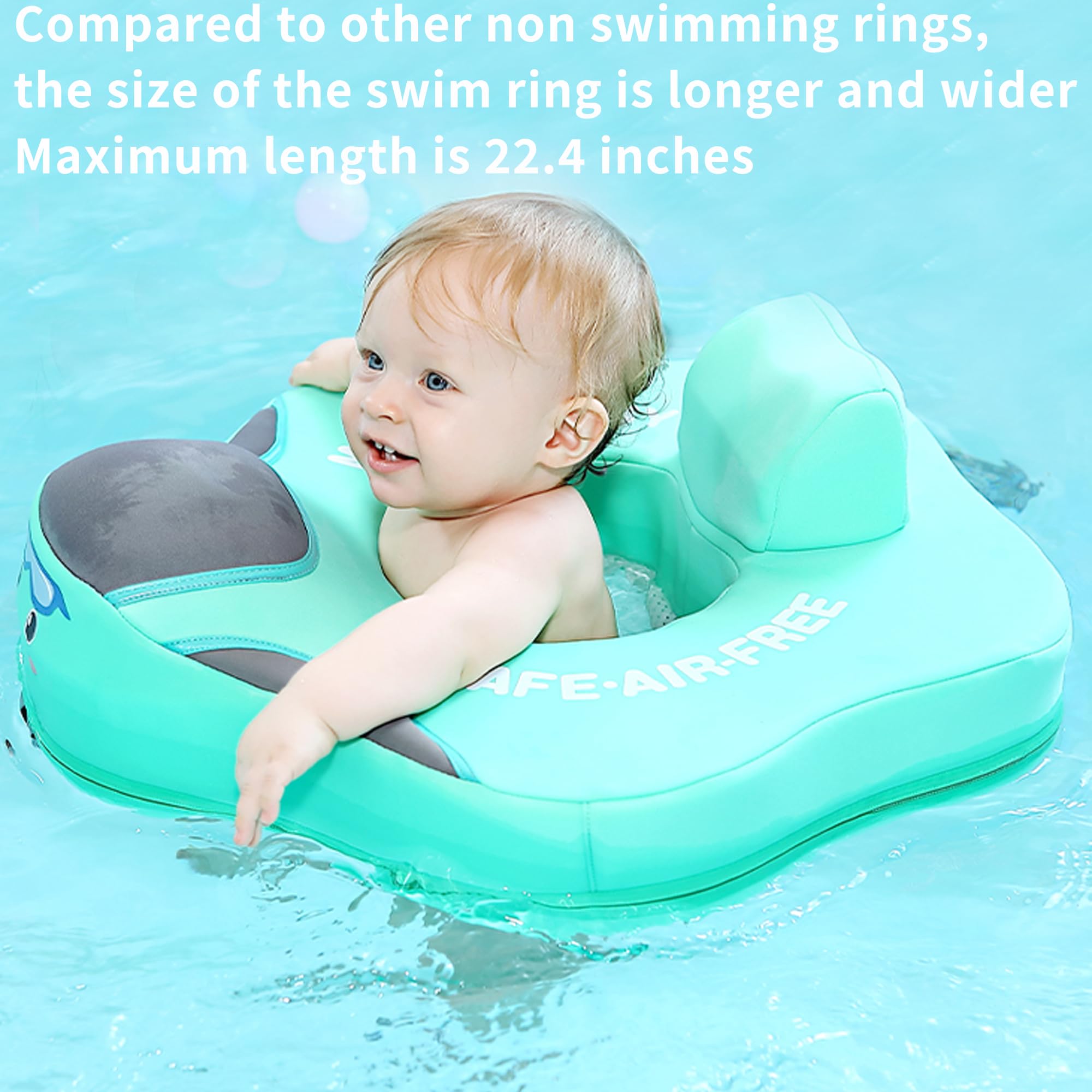 **Mambo Baby Pool Float - Non-Inflatable Infant Swimming Float with Safe Seat for Toddlers Age 3-24 Months | Perfect for Backyard Pools, Beach Trips & Summer Water Play**