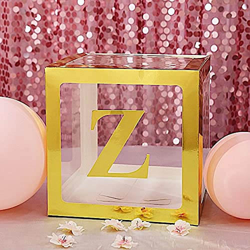 4 Pack Metallic Gold 5 Inch Letter Z Stickers - Self-Adhesive Wall Decals for Party Backdrop, Home Decor, Photo Booth & Event Signage