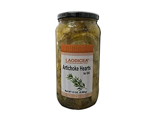 Premium Laodicea Artichoke Hearts in Olive Oil - Gourmet Canned Vegetables for Salads, Pasta & Mediterranean Recipes - Non-GMO, Gluten-Free Pantry Staple