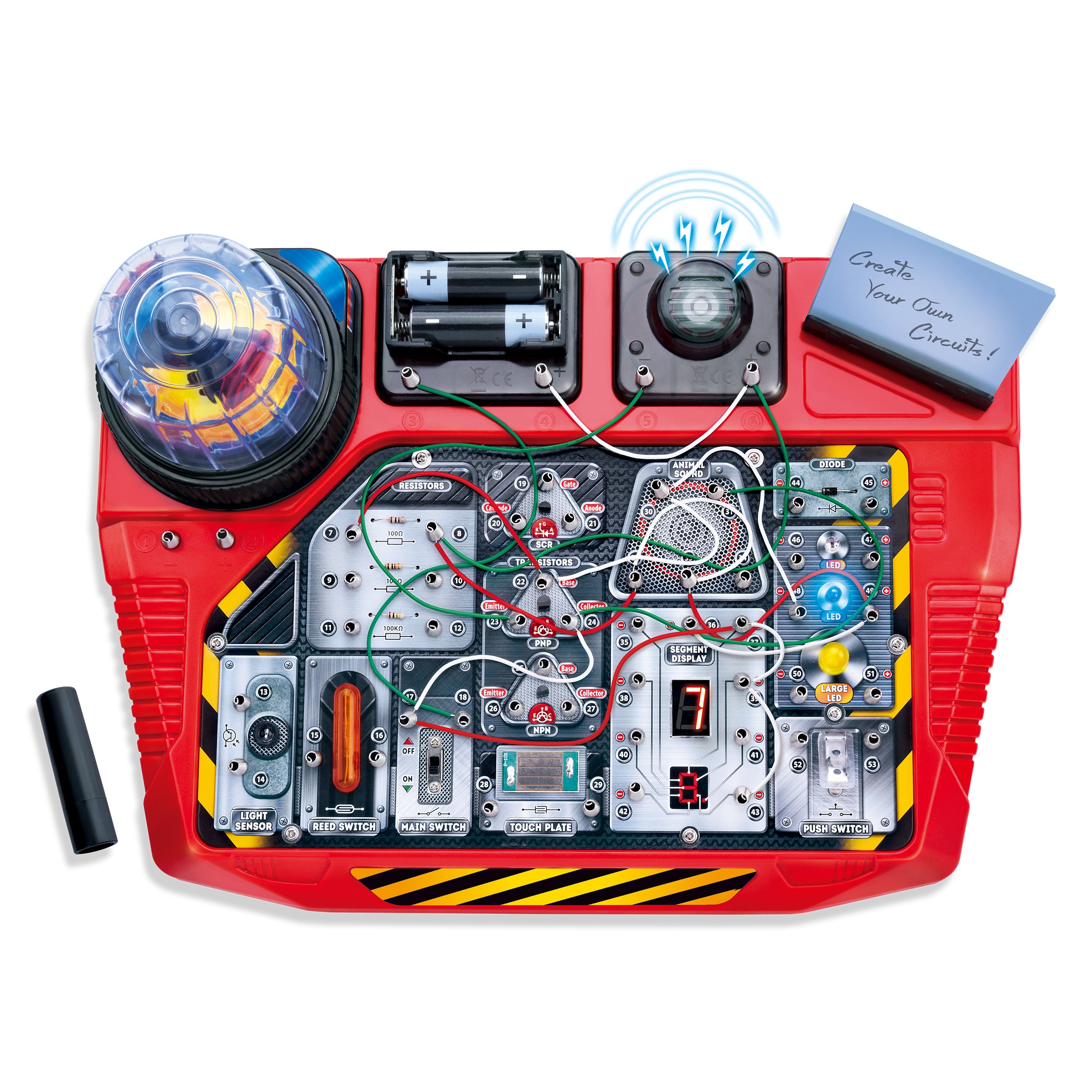 Explore Science 50 Electronic Experiment Set for Kids - STEM Learning Kit with Circuits, Lights & Sounds - Perfect for Home, Classroom & Science Fair Projects