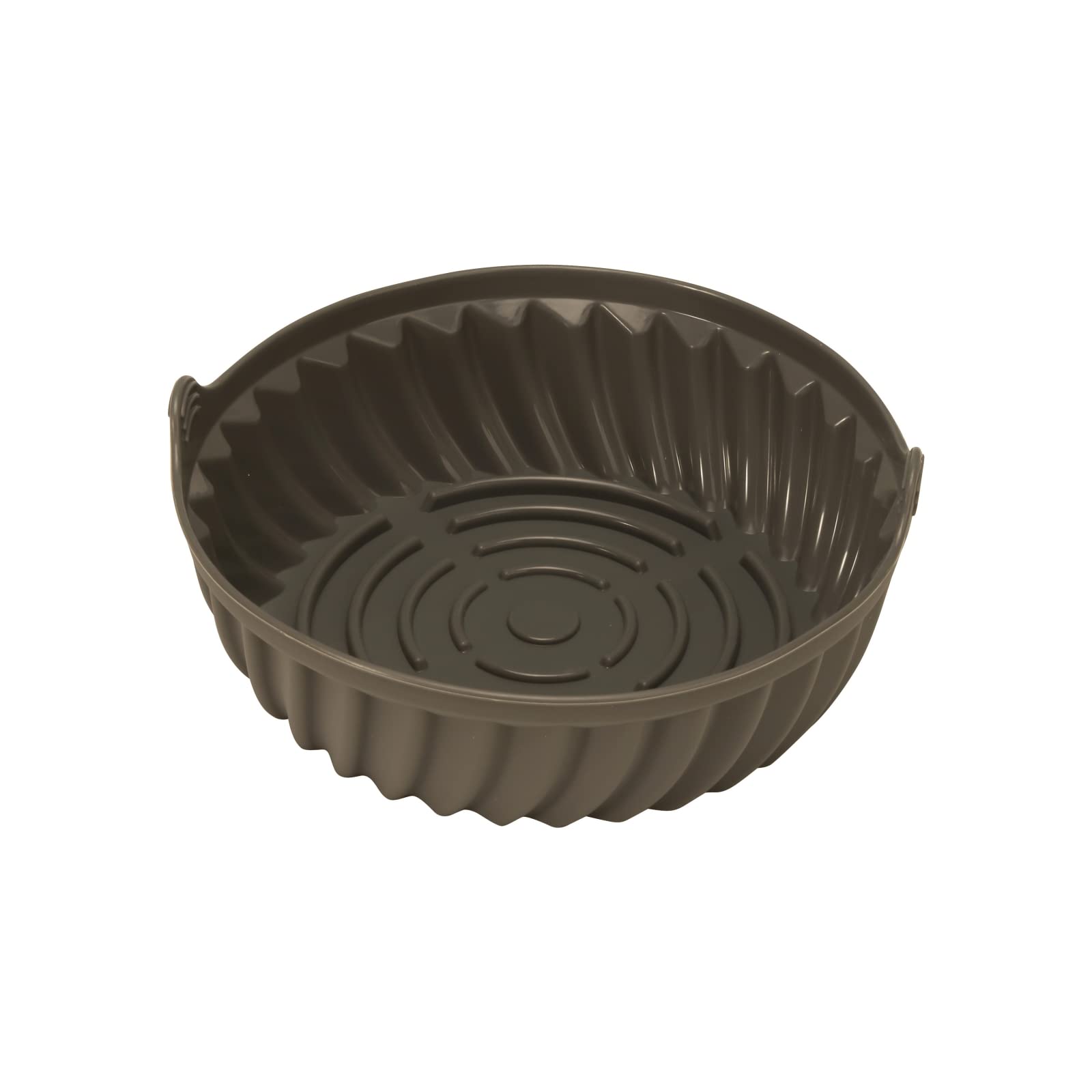 2 Pack Reusable Silicone Air Fryer Liners & Basket - Heat Resistant Oven Accessories for Round Air Fryers - Perfect for Baking, Cooking & Healthy Meal Prep