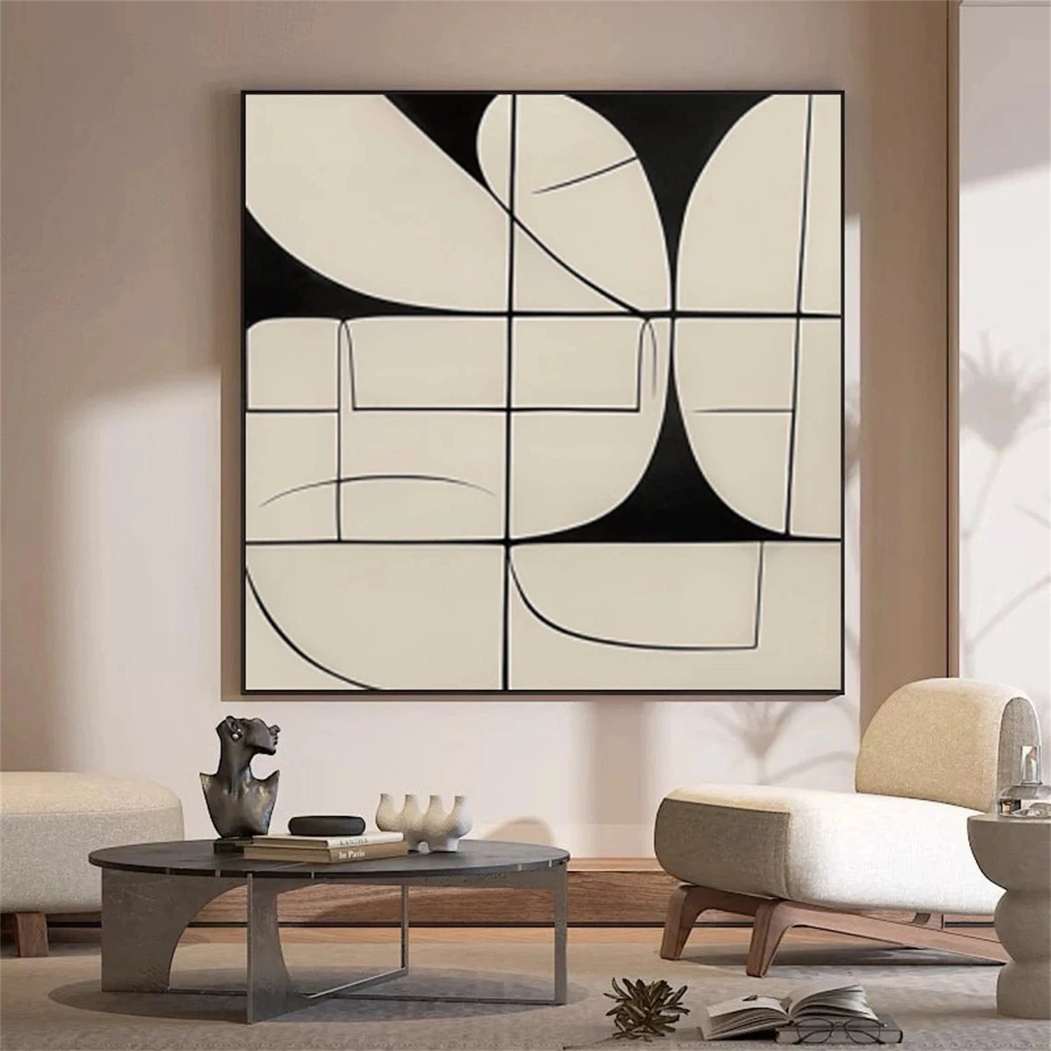 Abstract Painting #AB 278 - Modern Wall Art for Home & Office Decor | Perfect for Living Room, Bedroom, or Workspace