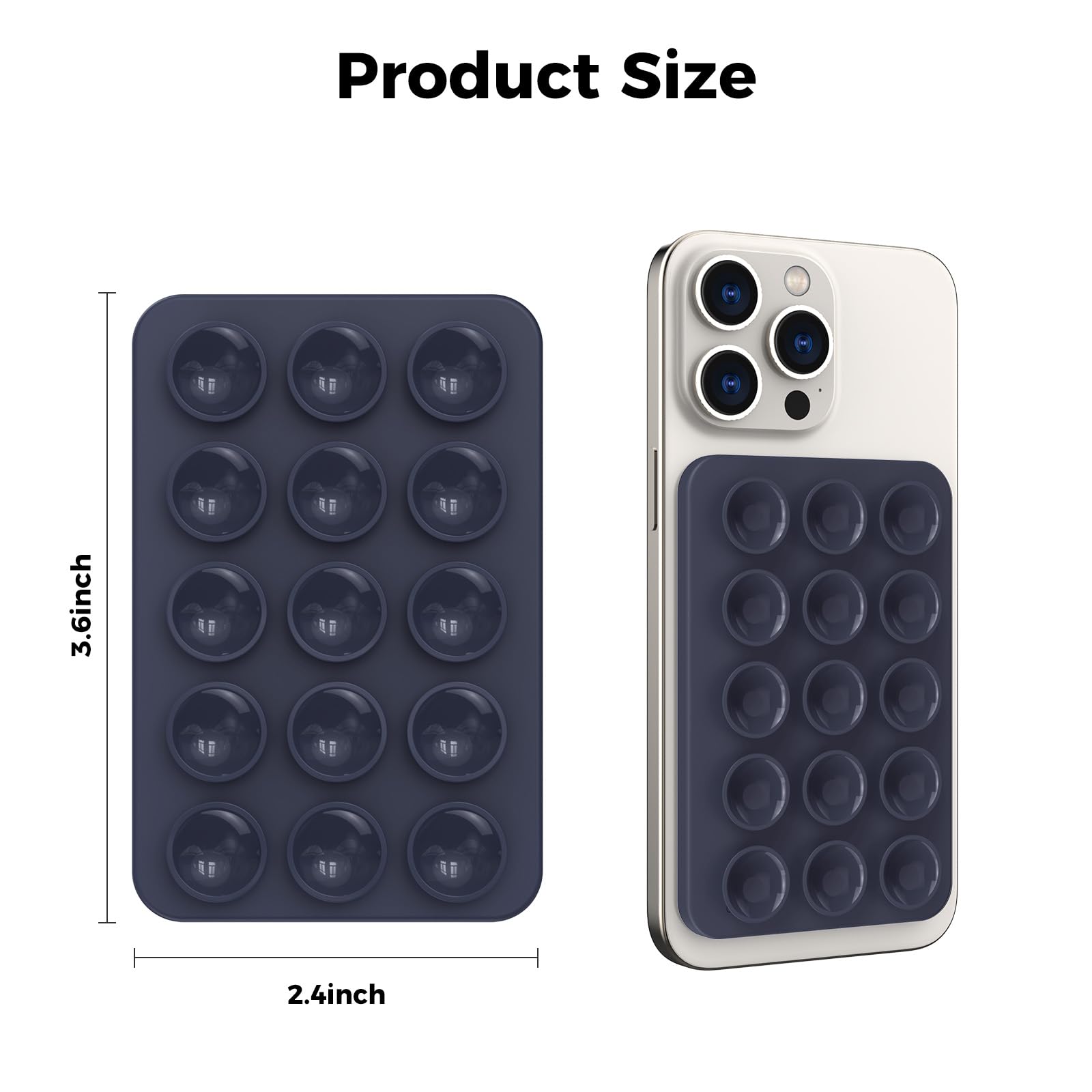 AHASTYLE Magnetic Silicone Suction Phone Case Stand for iPhone 16/15/14/13/12 Series - MagSafe Compatible Shower Phone Holder with Mirror for TikTok Videos, Selfies & Hands-Free Viewing in Car, Kitchen, Bathroom