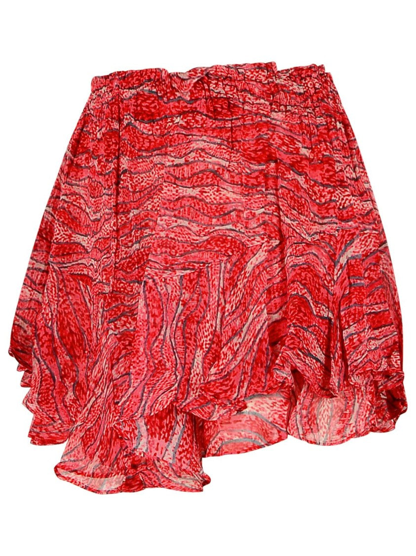 Sornel Women's Red Viscose Shorts - Comfortable Stretchy Summer Shorts for Casual Wear, Beach, and Vacation