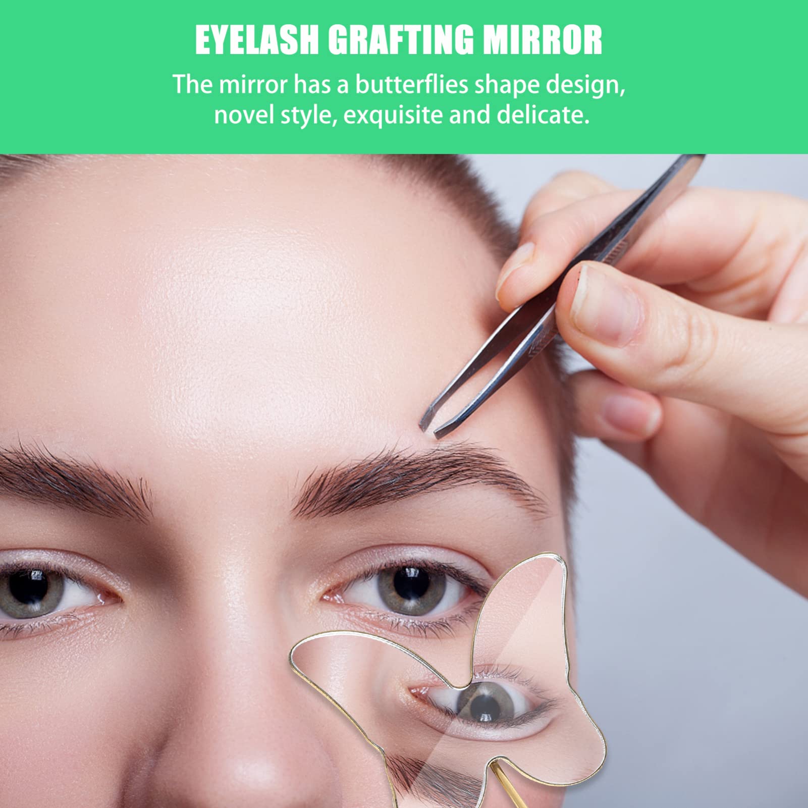 Portable Makeup Mirror with Magnifier - 360° Adjustable Inspection Mirror for Eyelash Extensions, Salon & Home Use | Professional Cosmetic Tool with LED Light for Perfect Makeup Application
