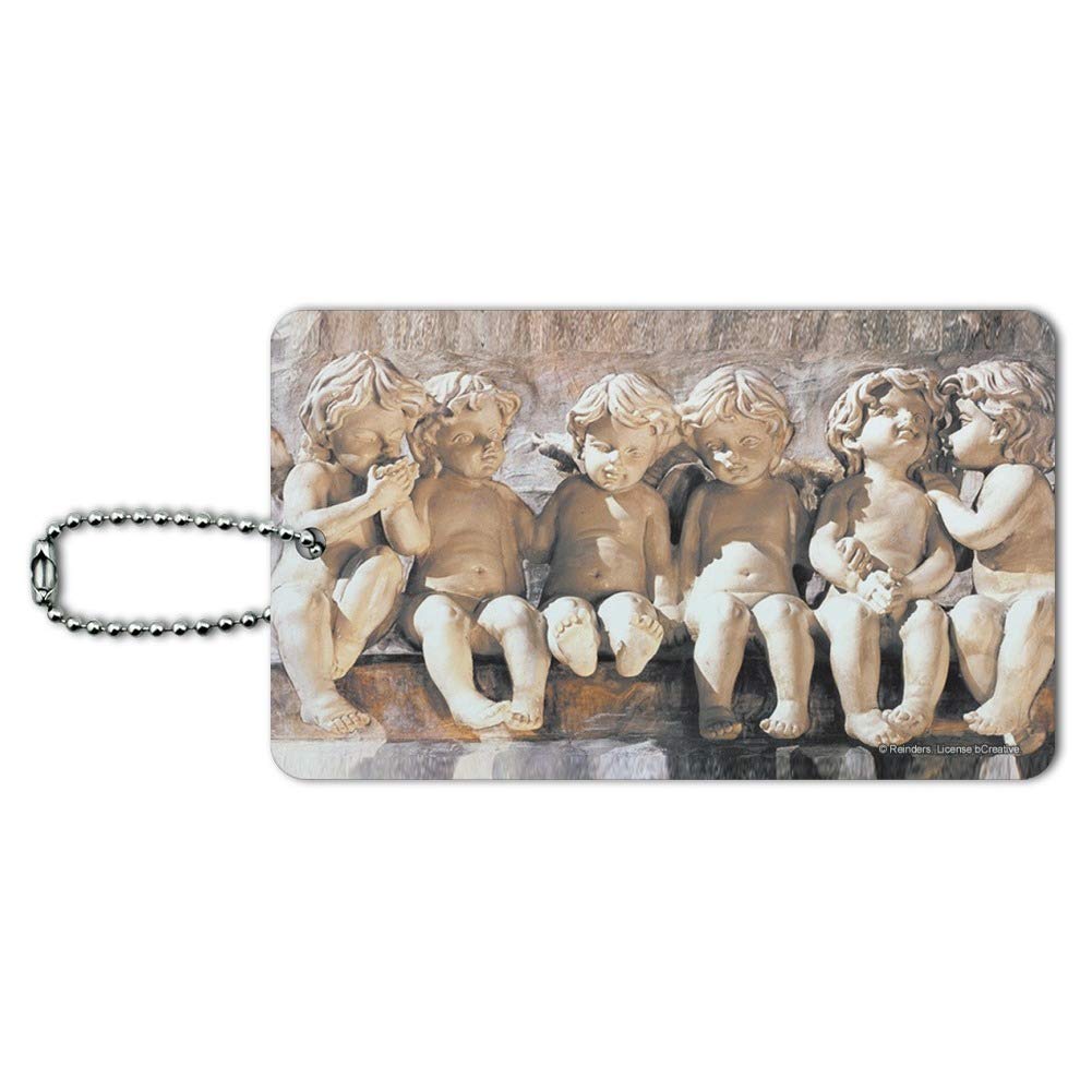 Little Angels Statues Cherubs Luggage Tags - Cute Suitcase ID Tags for Carry-On Bags | Perfect for Travel, Gifts & Personalization