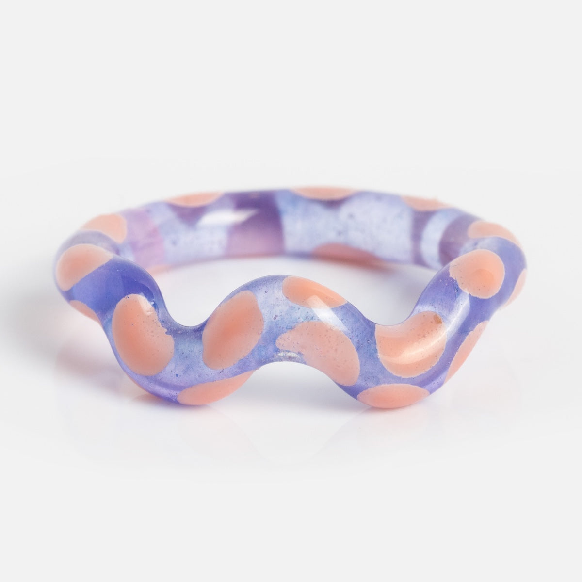 Single Wave Jelly Ring for Women - Trendy Stackable Silicone Rings for Everyday Wear, Wedding Bands, and Fashion Jewelry - Perfect for Beach, Vacation, and Casual Outfits