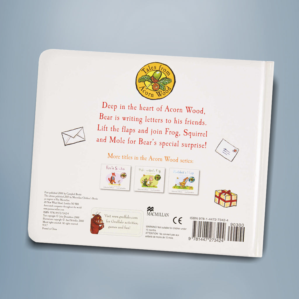 Postman Bear Board Book - Interactive Storybook for Toddlers & Kids | Perfect for Bedtime Reading & Early Learning