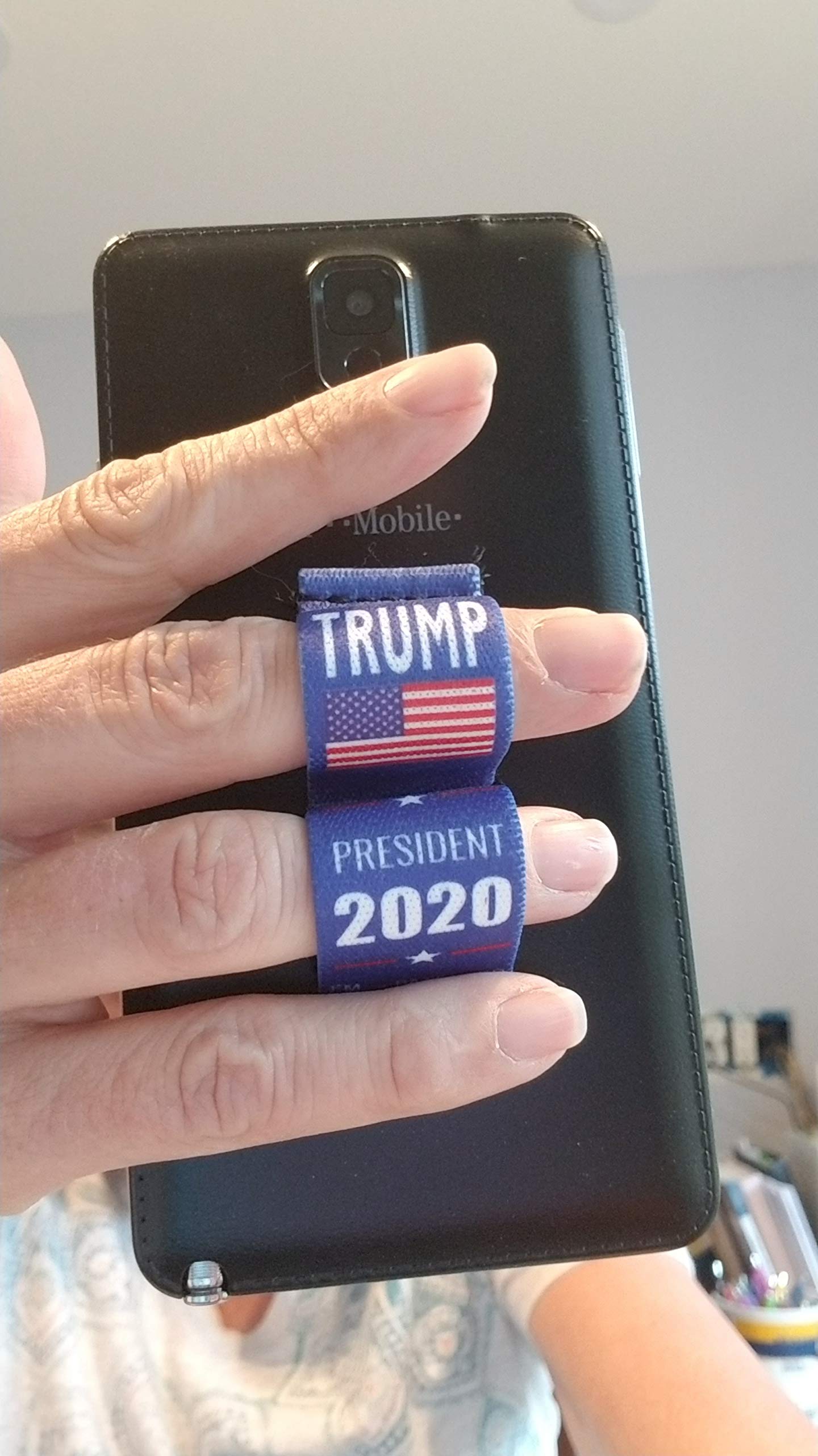 2-Loop Phone Grip - Universal Fit for Most Devices - Donald Trump 2020 Campaign Blue - Perfect for Commuting, Travel, and Hands-Free Use