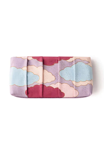 Authentic Kyoto Yuzen Purple Clutch Bag - Handmade in Japan | Perfect for Evening Events, Weddings & Special Occasions