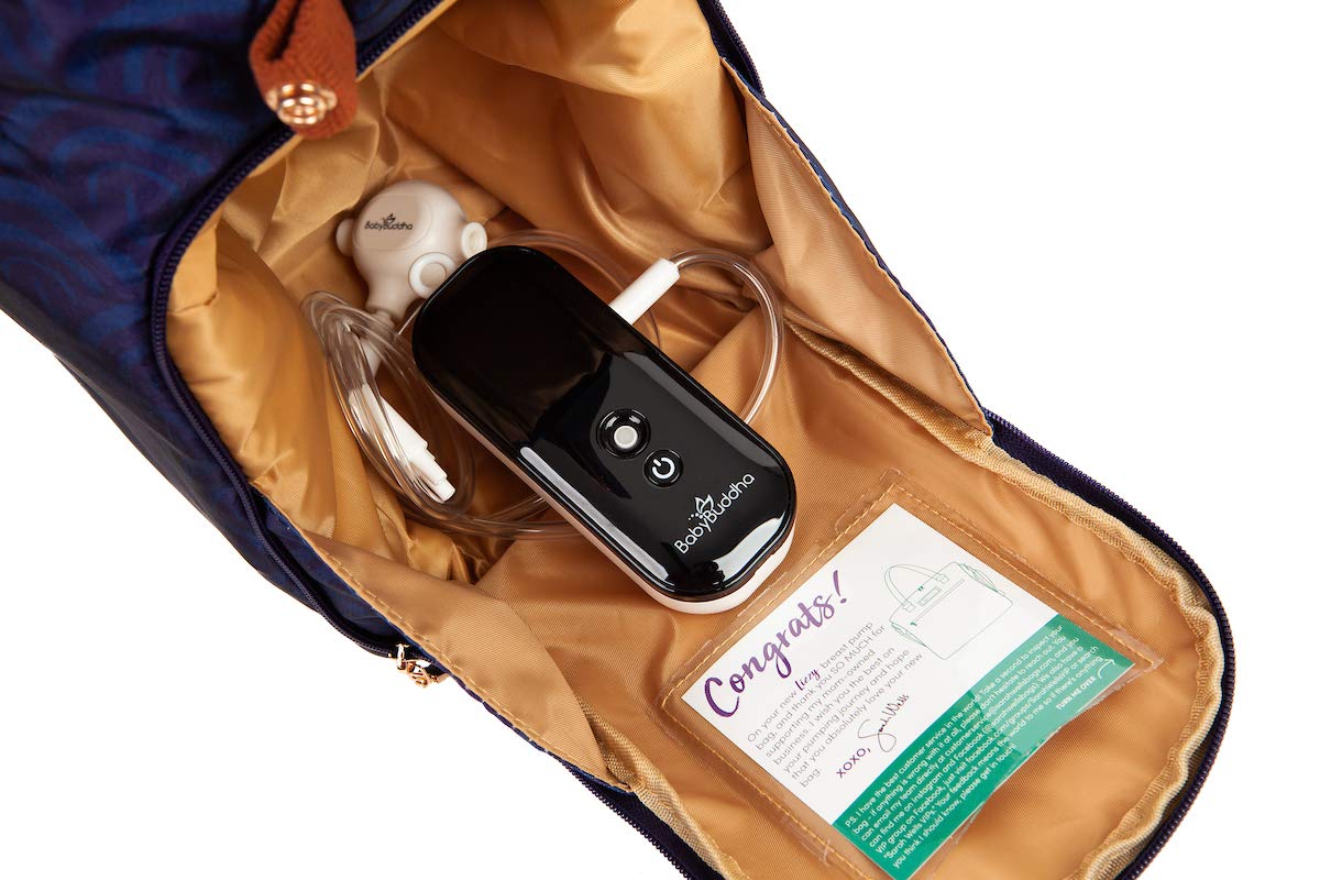 Sarah Wells Lizzy Breast Pump Bag - Insulated Cooler Pocket for Spectra, Medela & More Breast Pumps - Stylish Deco Design for Working Moms & Nursing on the Go