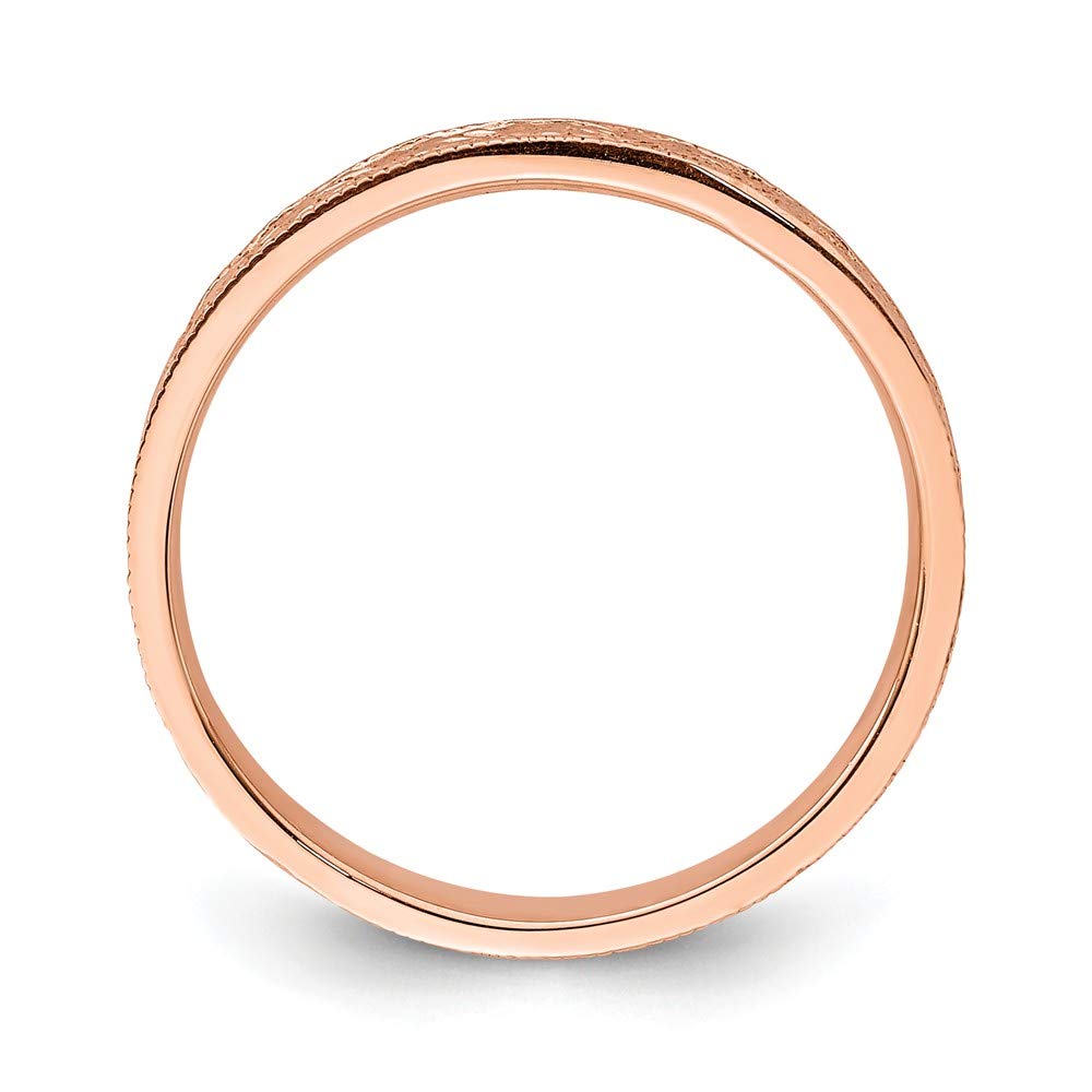14K Solid Rose Gold Floral Flower Ring Band - Elegant Handmade Jewelry for Women, Perfect for Weddings, Anniversaries & Everyday Wear