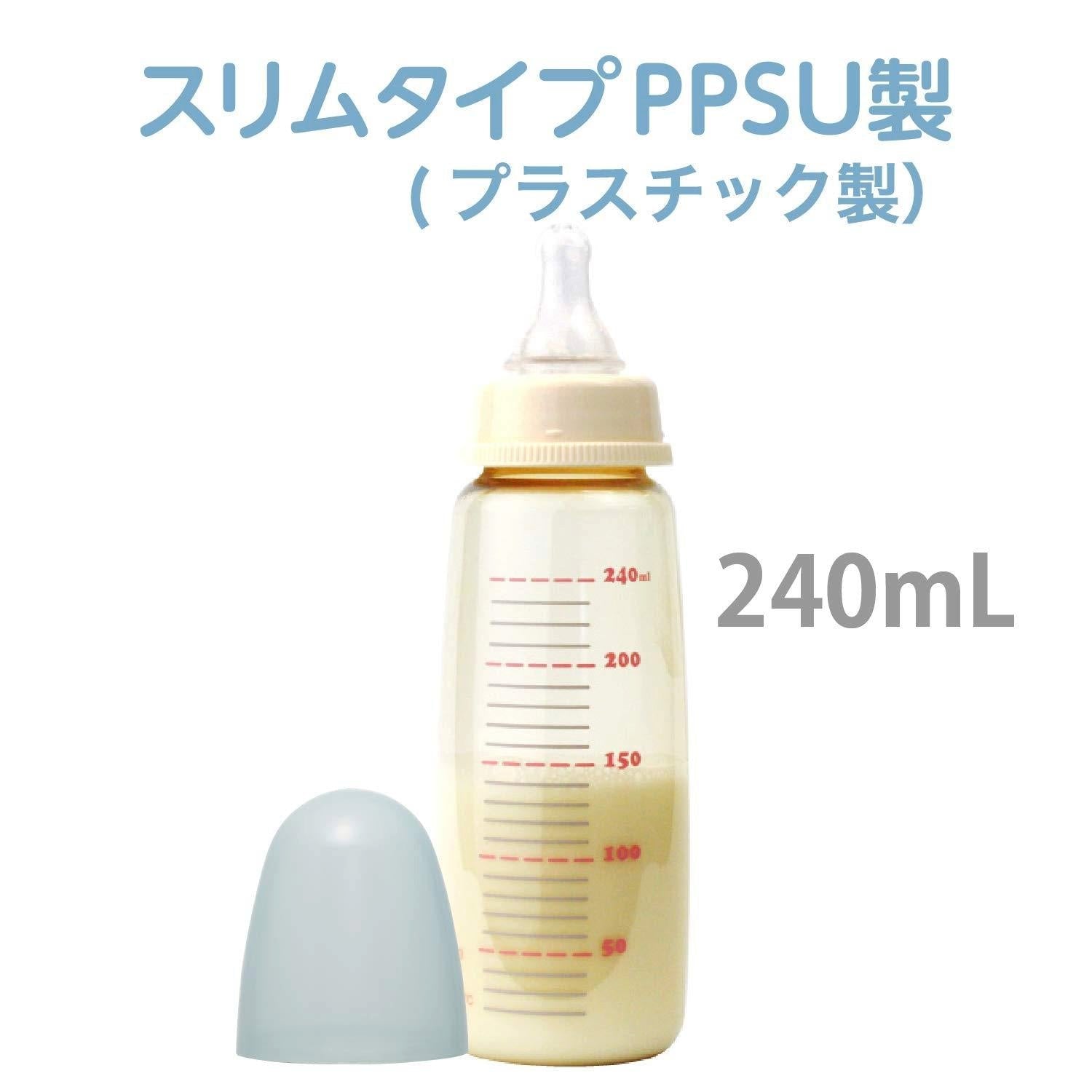 ChuChu Baby PPSU Feeding Bottle - Slim Design 240ml (8oz) - BPA-Free, Leak-Proof, Easy to Hold - Perfect for Newborns, Infants & Toddlers - Ideal for Breastfeeding, Formula & On-the-Go Feeding