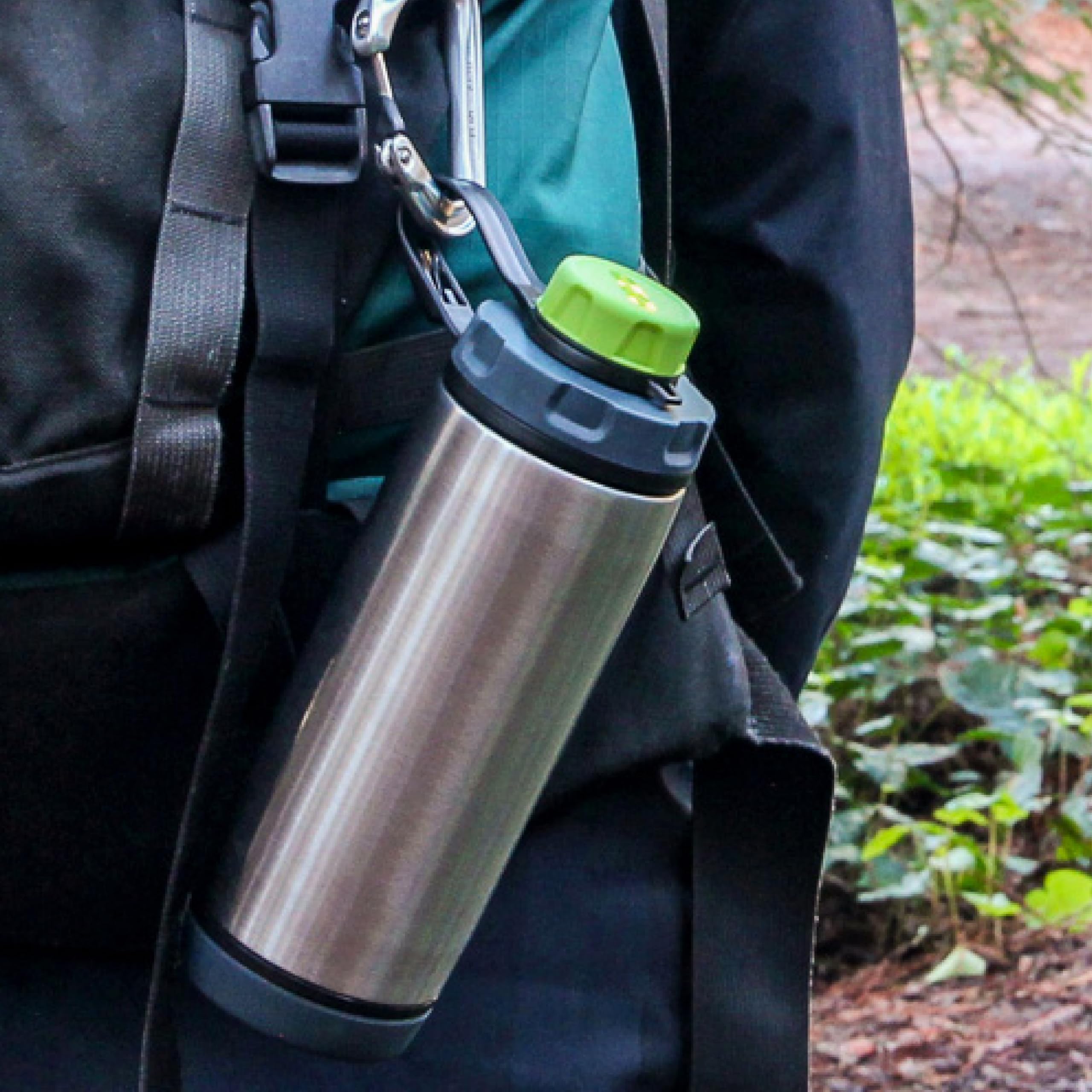 humangear CapCAP+ - Leak-Proof Wide Mouth Bottle Cap Converter | BPA-Free Food Safe Silicone | Easy Open & Secure Seal | Perfect for Hydration, Travel & Outdoor Activities