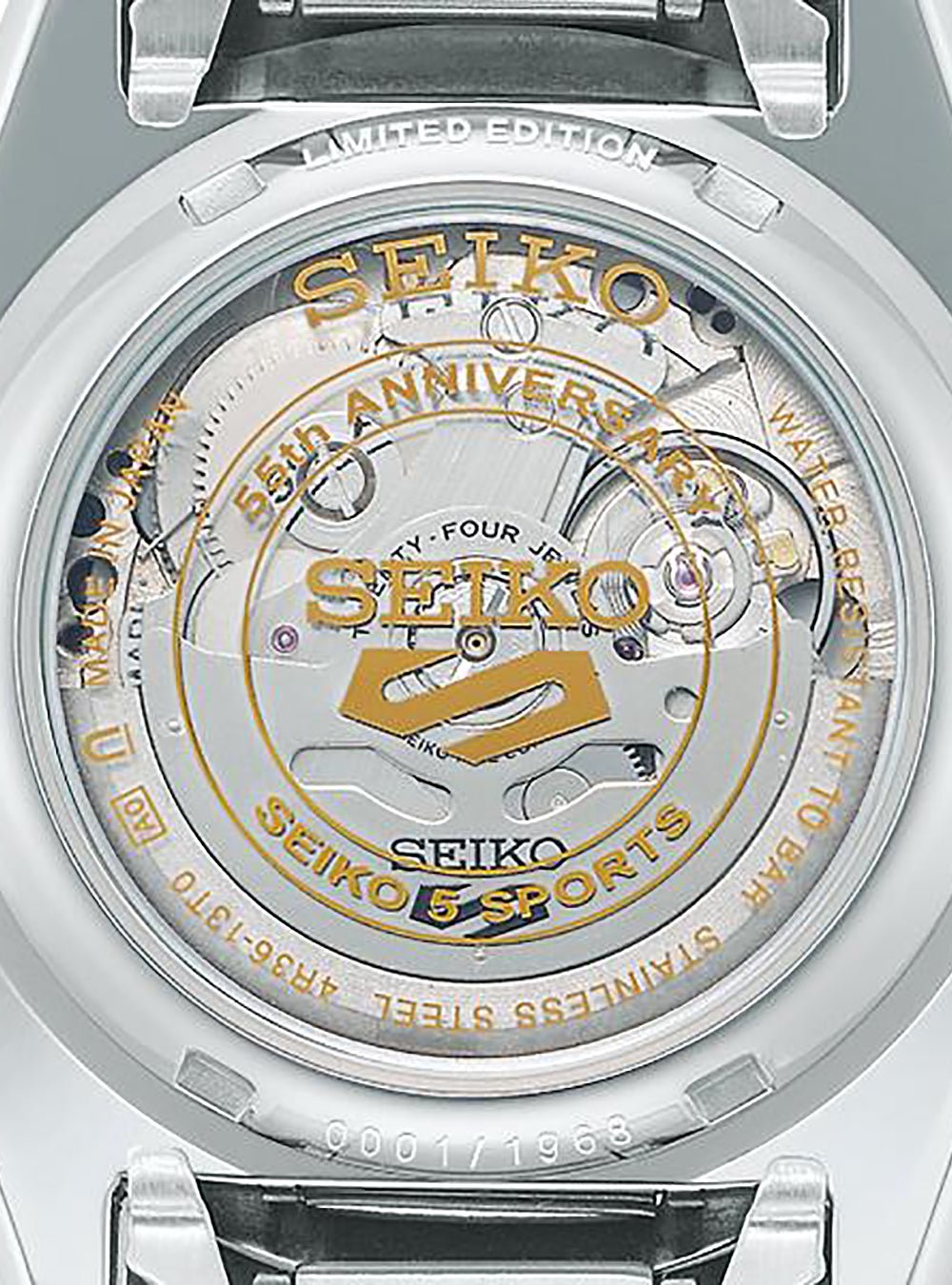 SEIKO 5 Sports SKX Automatic Watch - 55th Anniversary Limited Edition SBSA213 - Japan Made JDM - Durable Stainless Steel Case & Water Resistant - Perfect for Diving, Outdoor Adventures & Casual Wear