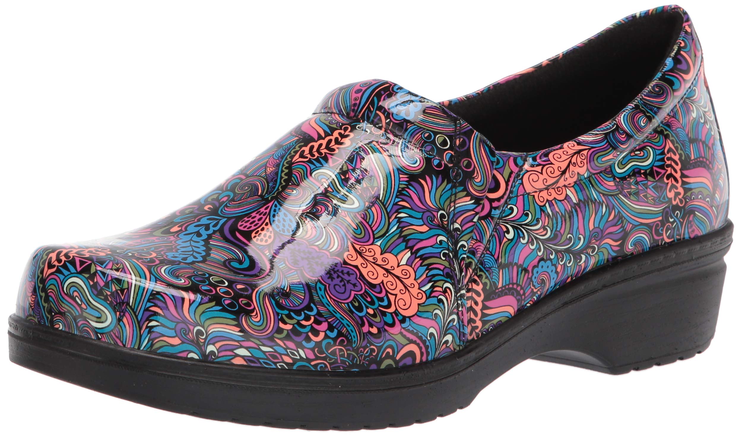 Easy Works by Easy Street Women's Tiffany Clog - Comfortable Slip-Resistant Shoes for Nurses, Teachers & Healthcare Workers | Perfect for Work, Walking & All-Day Wear