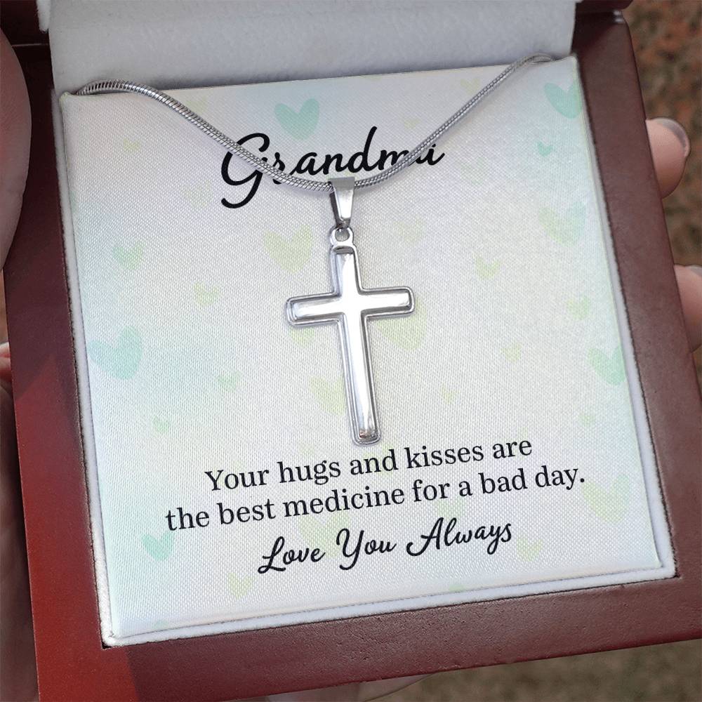 Beautiful Cross Necklace for Grandma - Thoughtful Gift from Grandchildren | Perfect for Birthday, Mother's Day & Christmas Gifts