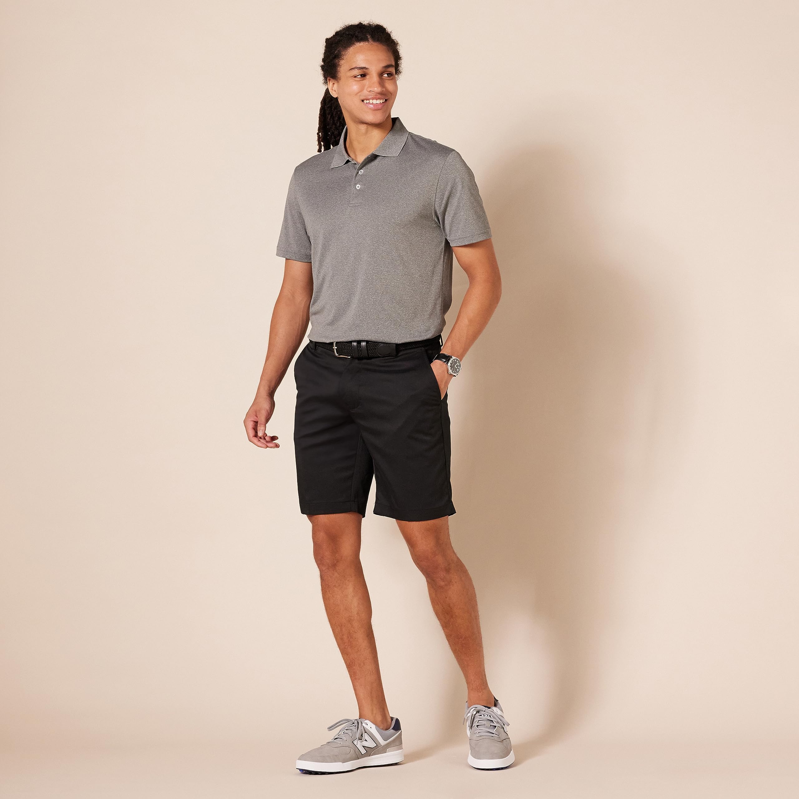 Amazon Essentials Men's Slim-Fit Stretch Golf Shorts - Comfortable & Breathable for Golf, Casual Wear & Outdoor Activities