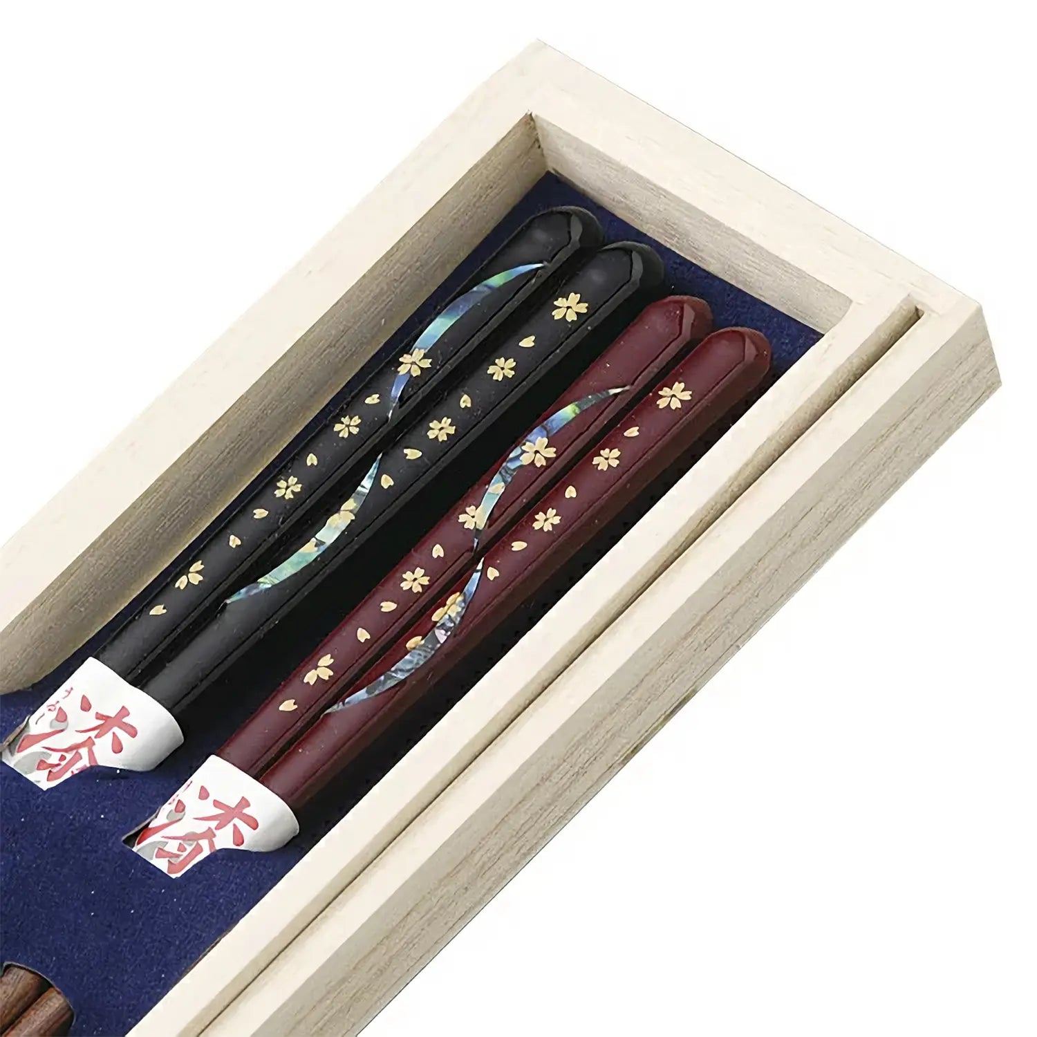 Premium Echizen Shikki Makie Wooden Chopsticks Set for Couples - Handcrafted Japanese Lacquerware Dining Utensils - Perfect for Romantic Dinners, Asian Cuisine & Gift Giving