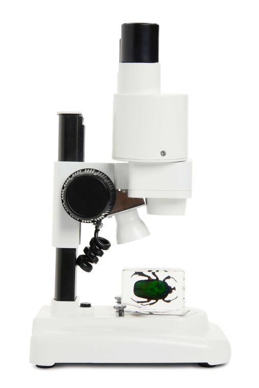 Celestron S20 Stereo Microscope 20x Magnification for Coin Collecting, Jewelry Inspection, and Electronics Repair - Professional Lab-Grade Optical Instrument
