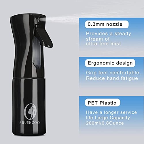 Detangling Hair Brush Set with Hair Spray Bottle - Gentle Knot-Free Styling for Kids & Adults - Perfect for Wet & Dry Hair, Travel & Home Use