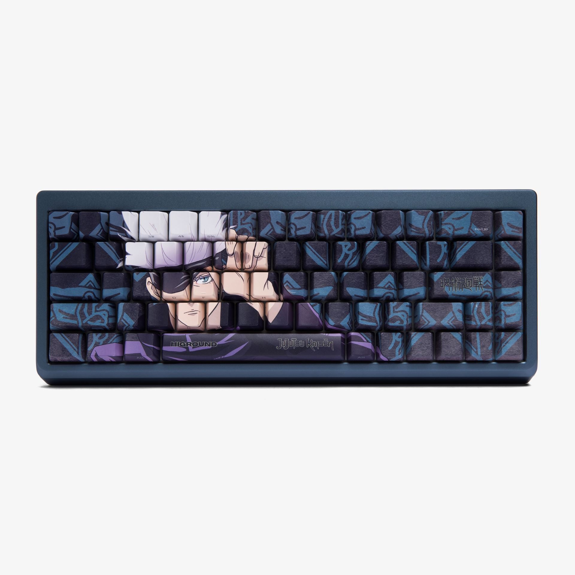 JJK x HG Summit 65 Mechanical Keyboard - Custom Gojo Satoru Theme - Gaming & Office Use for Anime Fans