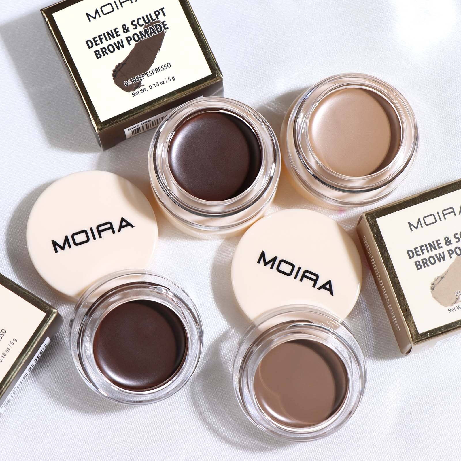 Define & Sculpt Brow Pomade - Waterproof Eyebrow Makeup (002 Taupe) for Perfectly Shaped Brows - Ideal for Daily Use & Special Occasions