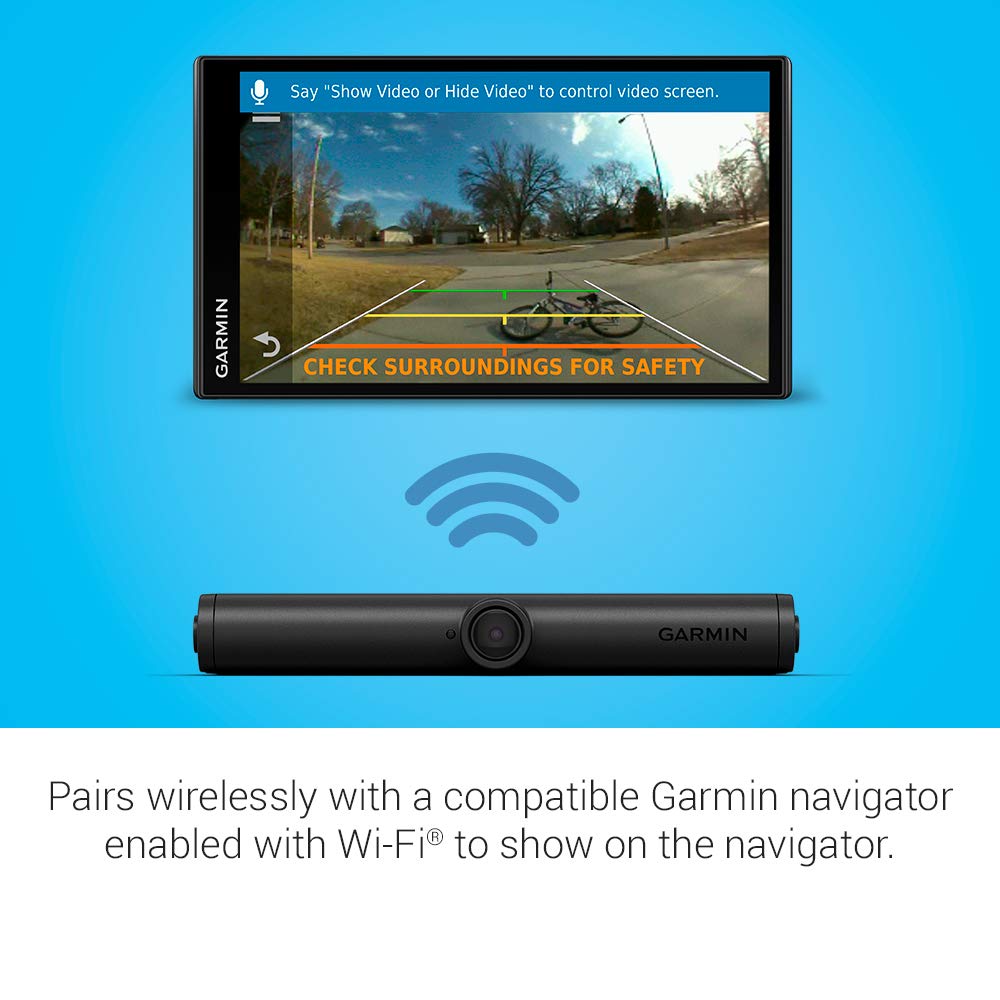 Garmin BC 40 Wireless Backup Camera for Trucks & RVs - Compatible with Garmin GPS Navigators | Easy Installation, HD Night Vision | Perfect for Parking, Towing & Trailering