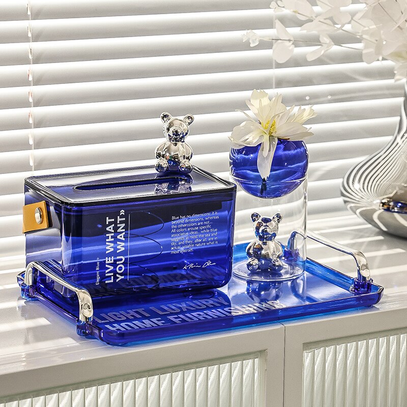 Galactic Bear Glass Vase - Handmade Modern Home Decor for Flowers, Centerpiece, Wedding, and Gift Giving - Perfect for Living Room, Dining Table, and Office Decor