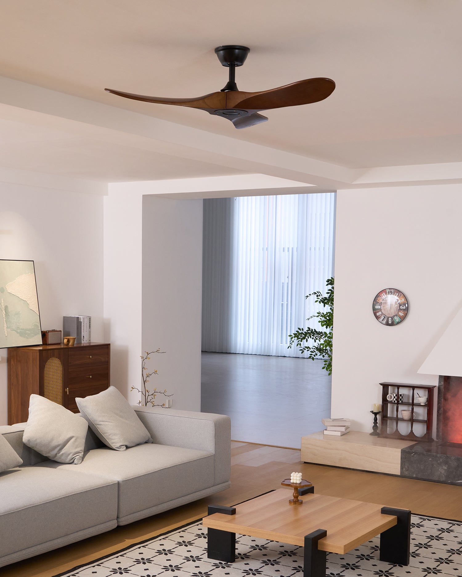 Aero Breeze 42/52 Inch Ceiling Fan with Remote Control - Energy Efficient Indoor Cooling for Living Room, Bedroom & Office