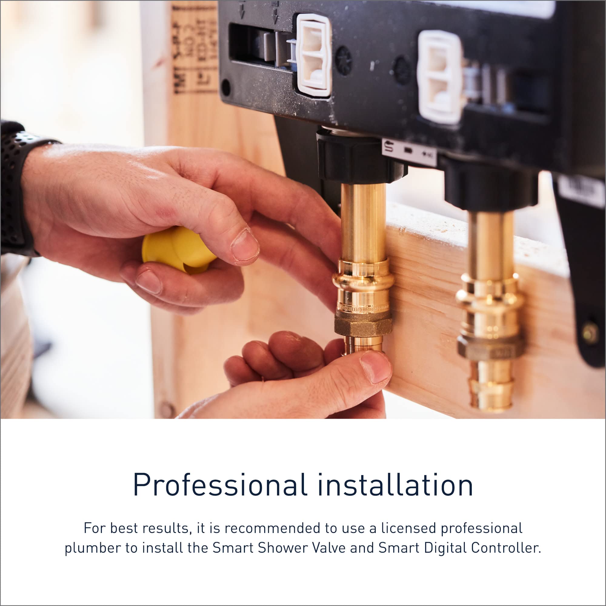 Moen Terra Beige Smart Digital Shower System - 4-Outlet Thermostatic Shower Valve Controller (Model TS3304TB) | Perfect for Modern Bathrooms & Luxury Spa Experience