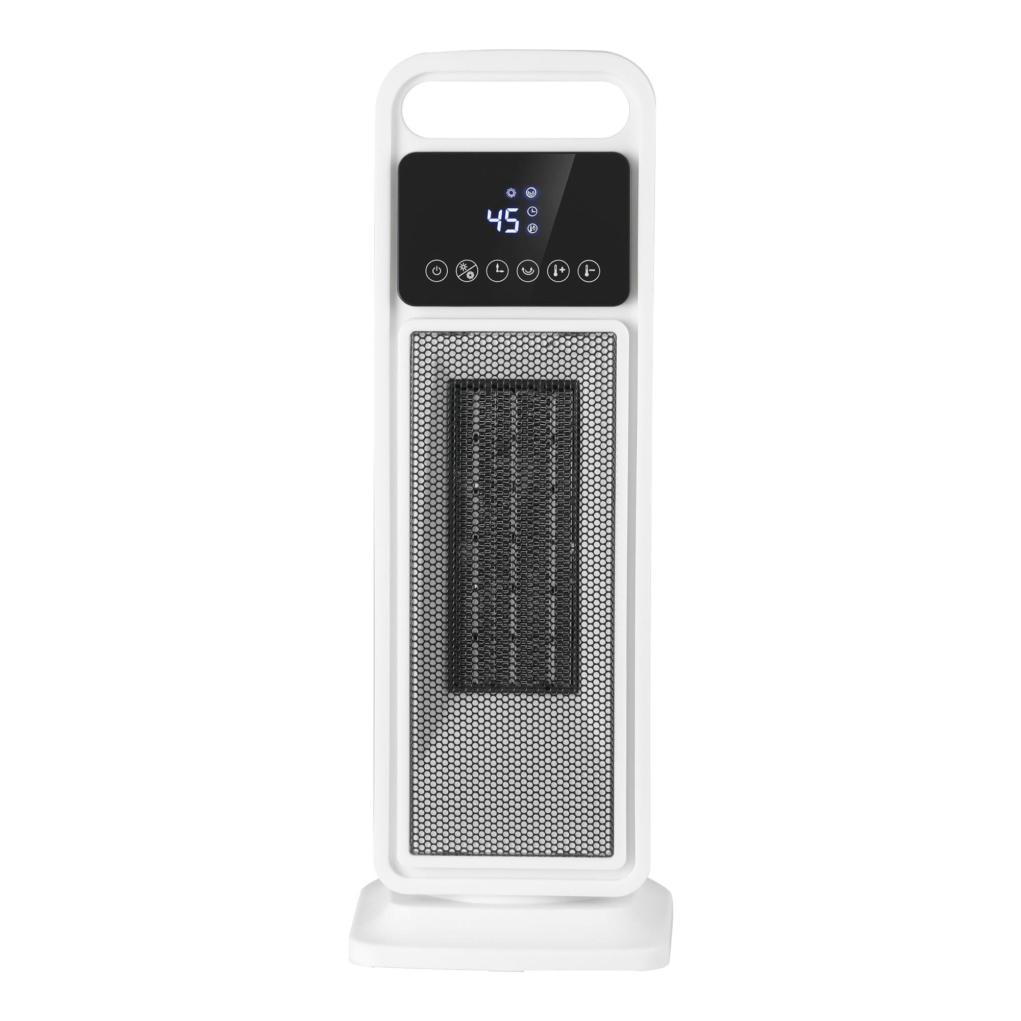 Portable PTC Ceramic Electric Heater & Fan 2000W with Remote Control - 2 Heat Settings, Safety Protection for Home, Office, Bedroom Use