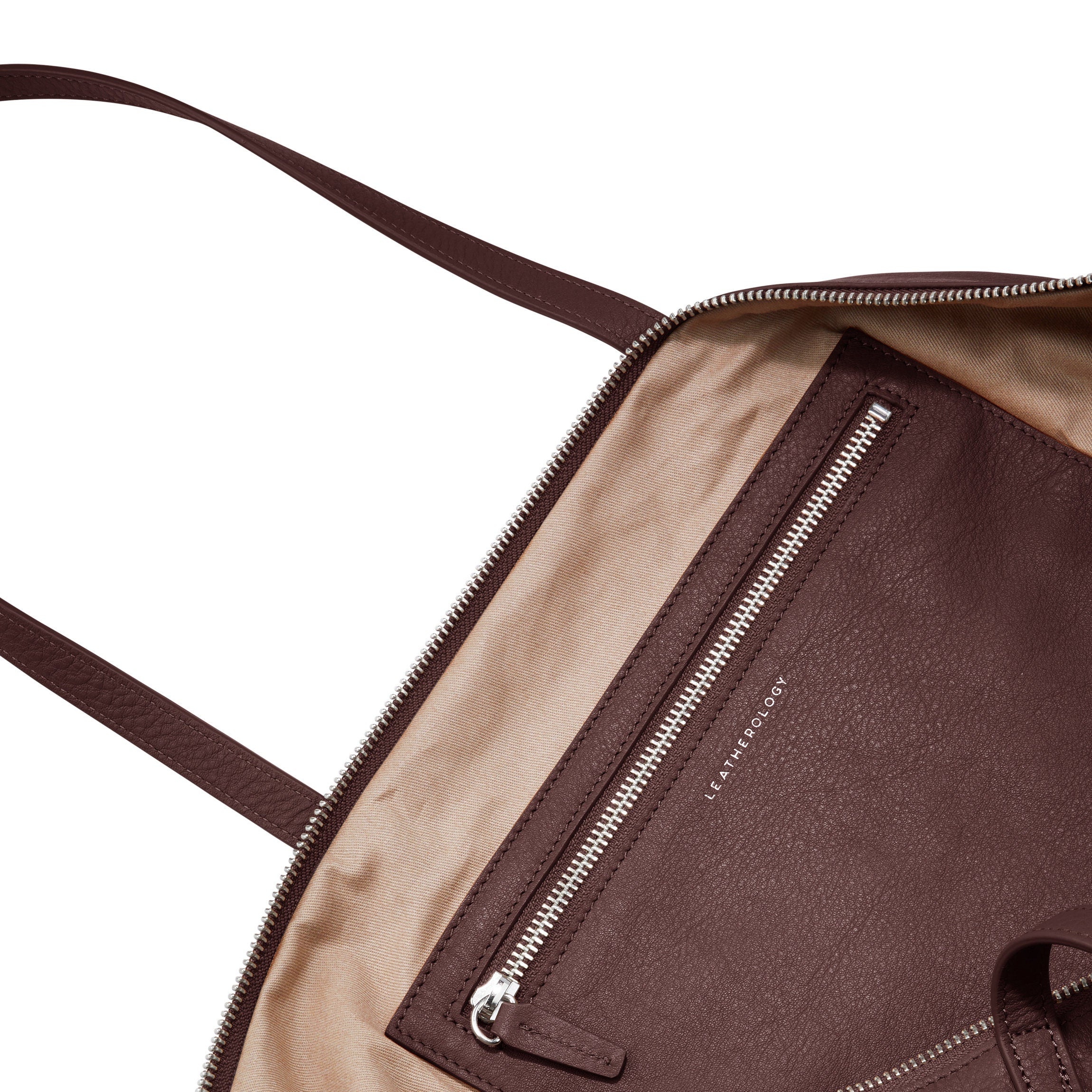 Aleena Soft Zippered Tote Bag in Bordeaux Red - Stylish & Spacious Women's Handbag for Work, Travel & Everyday Use