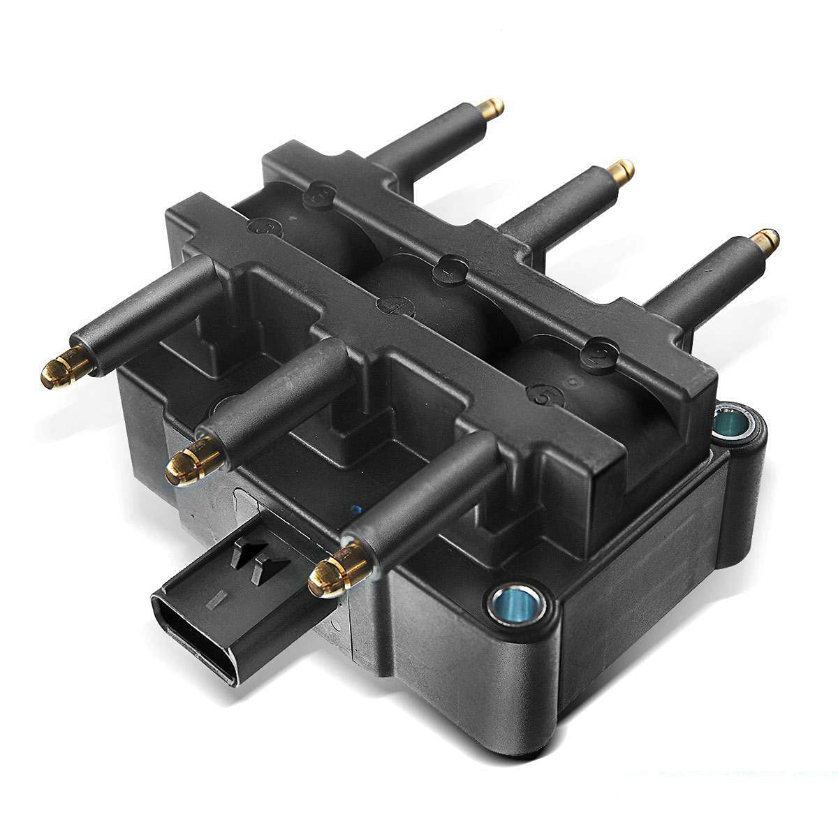 Neutron 1X Ignition Coil Replacement for Dodge Caravan 2001-2007, Grand Caravan 2001-2010, Chrysler Pacifica 2005-2008, VW Routan 2009-2010, Town & Country 2001-2010, Voyager 2001-2003, Jeep Wrangler 2007-2011 - 4 Pin Connector - Improve Engine Performance & Fuel Efficiency