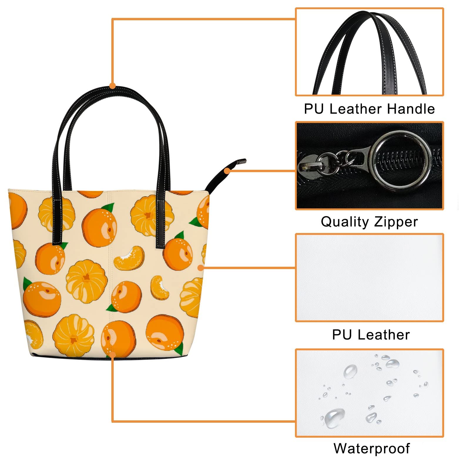 Stylish Leather Tote Bag for Women - Fashionable Crossbody Handbag with Adjustable Strap | Perfect for Work, Travel & Everyday Use