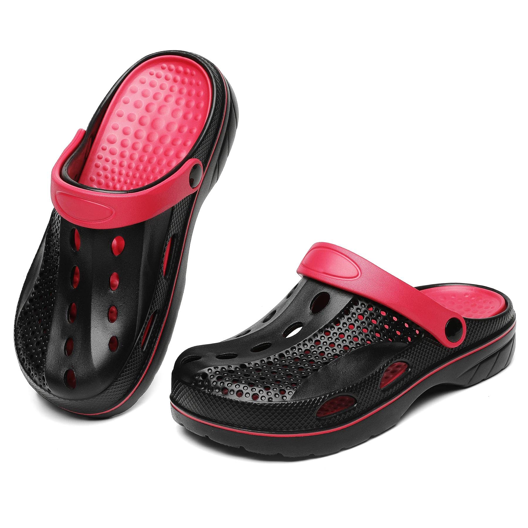 **Men's & Women's Arch Support Clogs - Slip-On Garden Shoes with Removable Cushion Insole for Outdoor, Beach & Casual Wear**    *Perfect for Gardening, Beach Walks, Errands & Relaxing at Home*