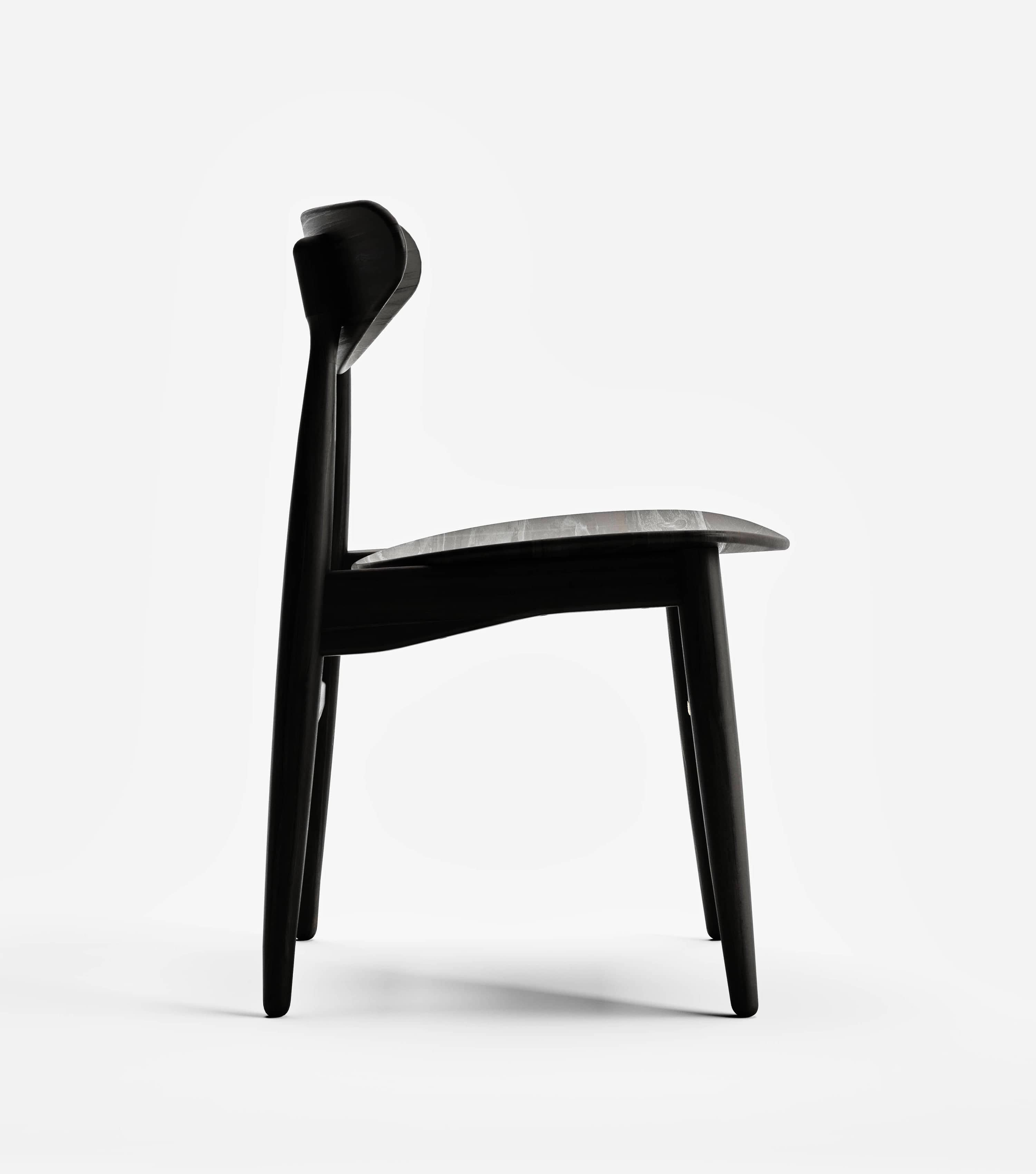 Vera Dining Chair - Modern Wooden Dining Room Chair with Upholstered Seat - Comfortable & Stylish for Home, Kitchen, and Restaurant Use