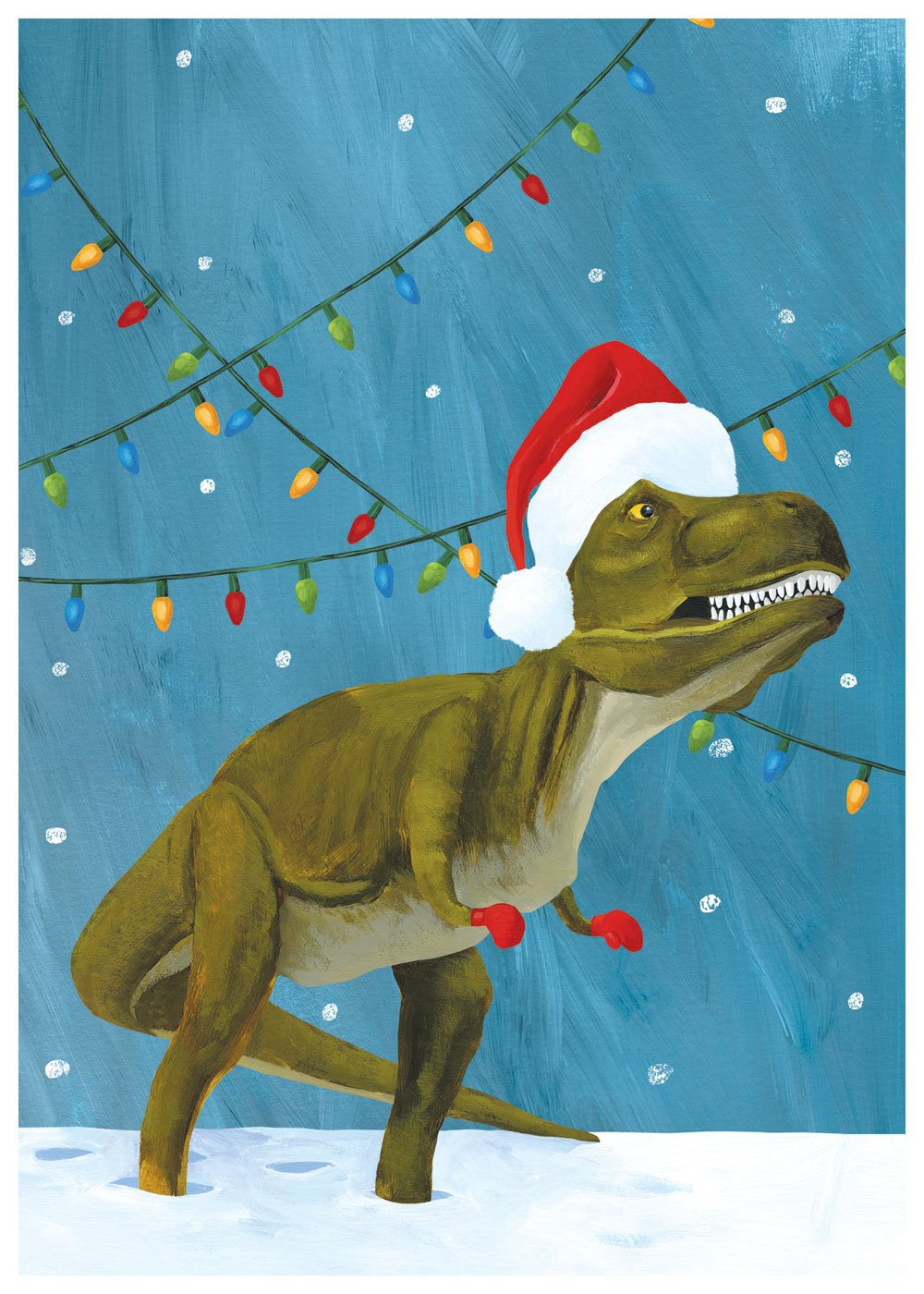 Dinosaur Holiday Cards - Set of 12 Greeting Cards with Envelopes | Christmas, Birthday, Thank You Cards for Kids & Adults | Perfect for Parties, Gifts & Special Occasions