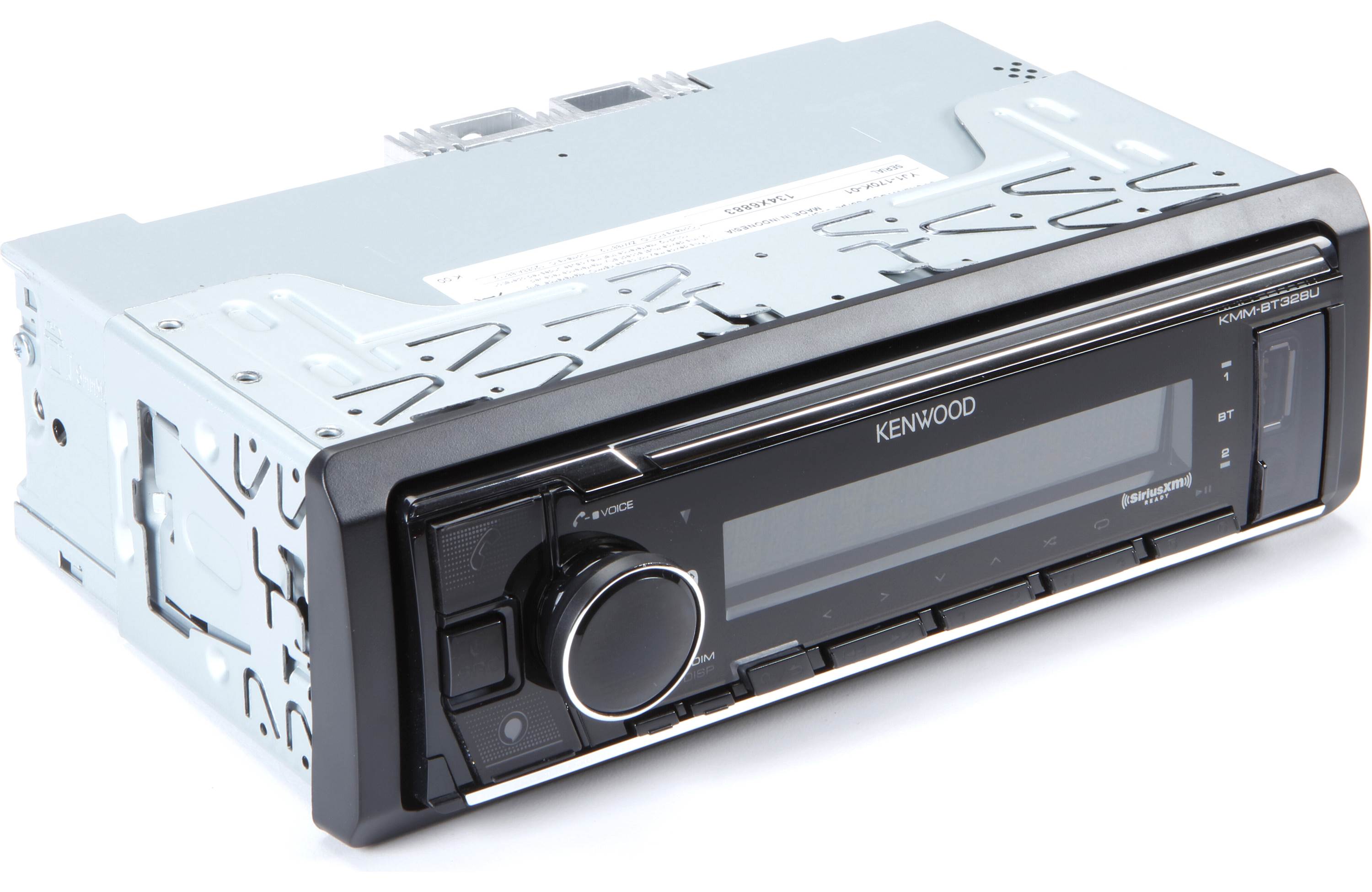 Kenwood KMM BT328U Digital Media Receiver with Bluetooth - Car Stereo System for Music Streaming & Hands-Free Calling