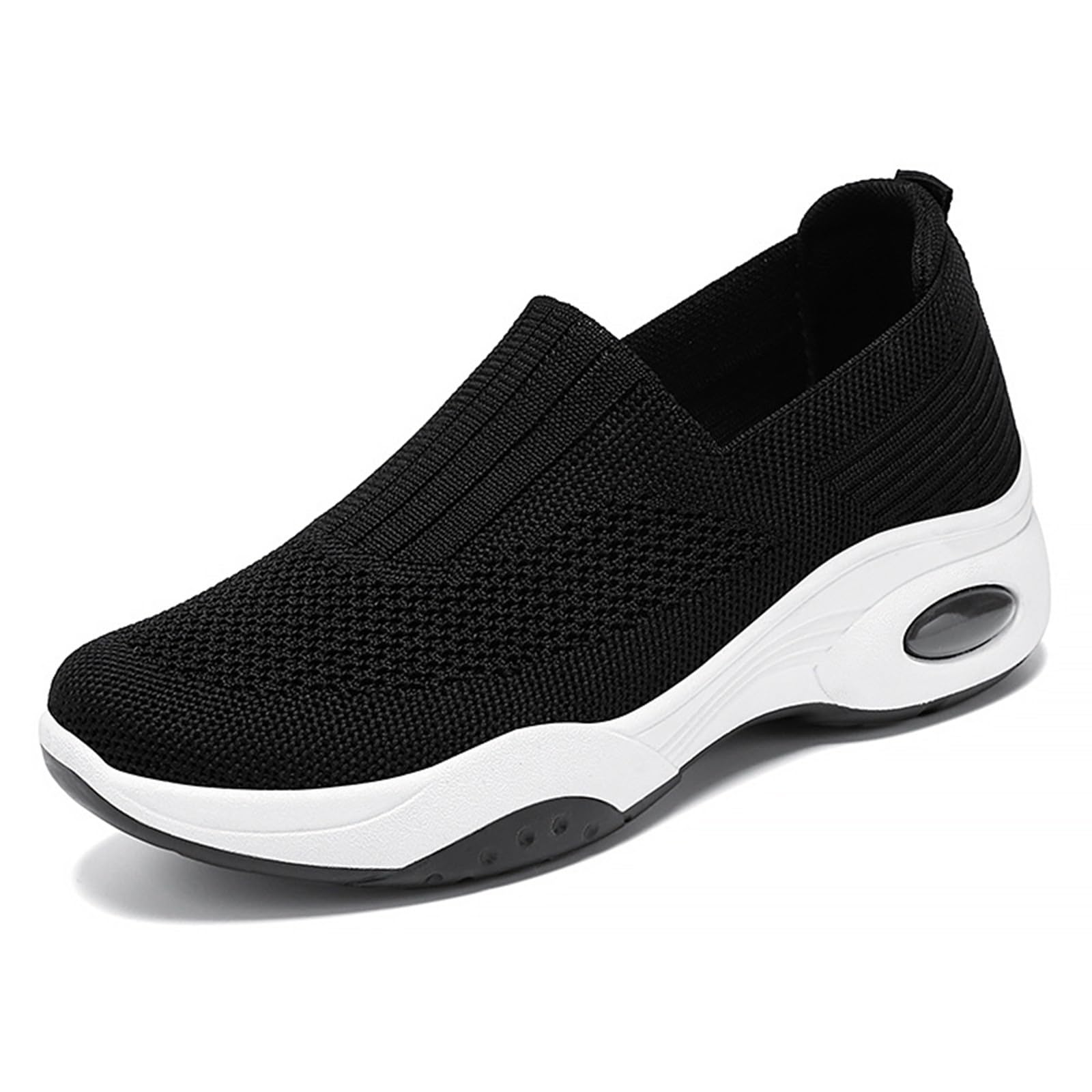 Women's Slip-On Walking Sneakers - Breathable Comfortable Workout Shoes for Tennis & Casual Wear | Perfect for Gym, Travel & Daily Activities