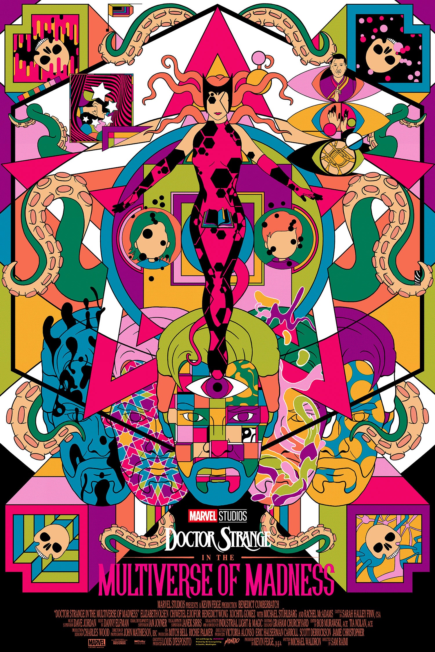 Doctor Strange in the Multiverse of Madness Movie Poster - Premium Quality Wall Art for Marvel Fans - Perfect for Home Theater, Bedroom & Office Decor