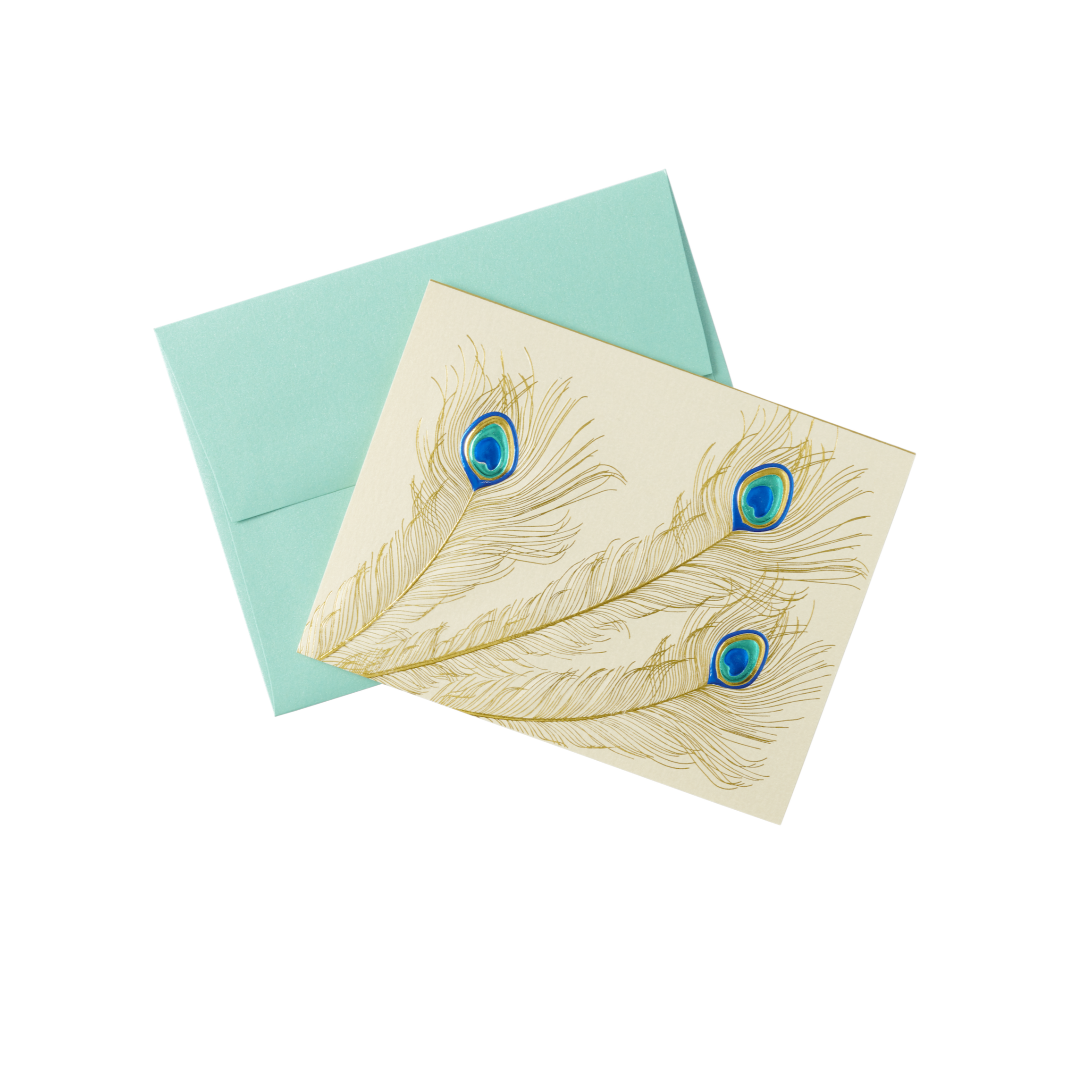 Peacock Trio Note Cards - Set of 6 Blank Greeting Cards with Envelopes | Perfect for Thank You Notes, Birthday Wishes & Special Occasions