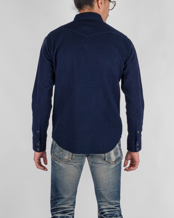 Iron Heart IHSH 413 5oz Selvedge Dobby Cloth Western Shirt - Premium Denim Workwear for Cowboy Style & Outdoor Adventures