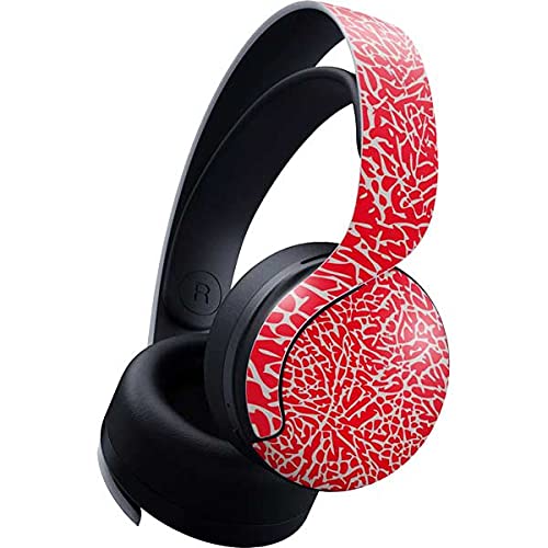 Skinit PS5 Pulse 3D Wireless Headset Skin - Elephant Print Red Design Decal | Protective Cover for Gaming Headphones | Perfect for PS5 Gaming Setup & Travel Protection