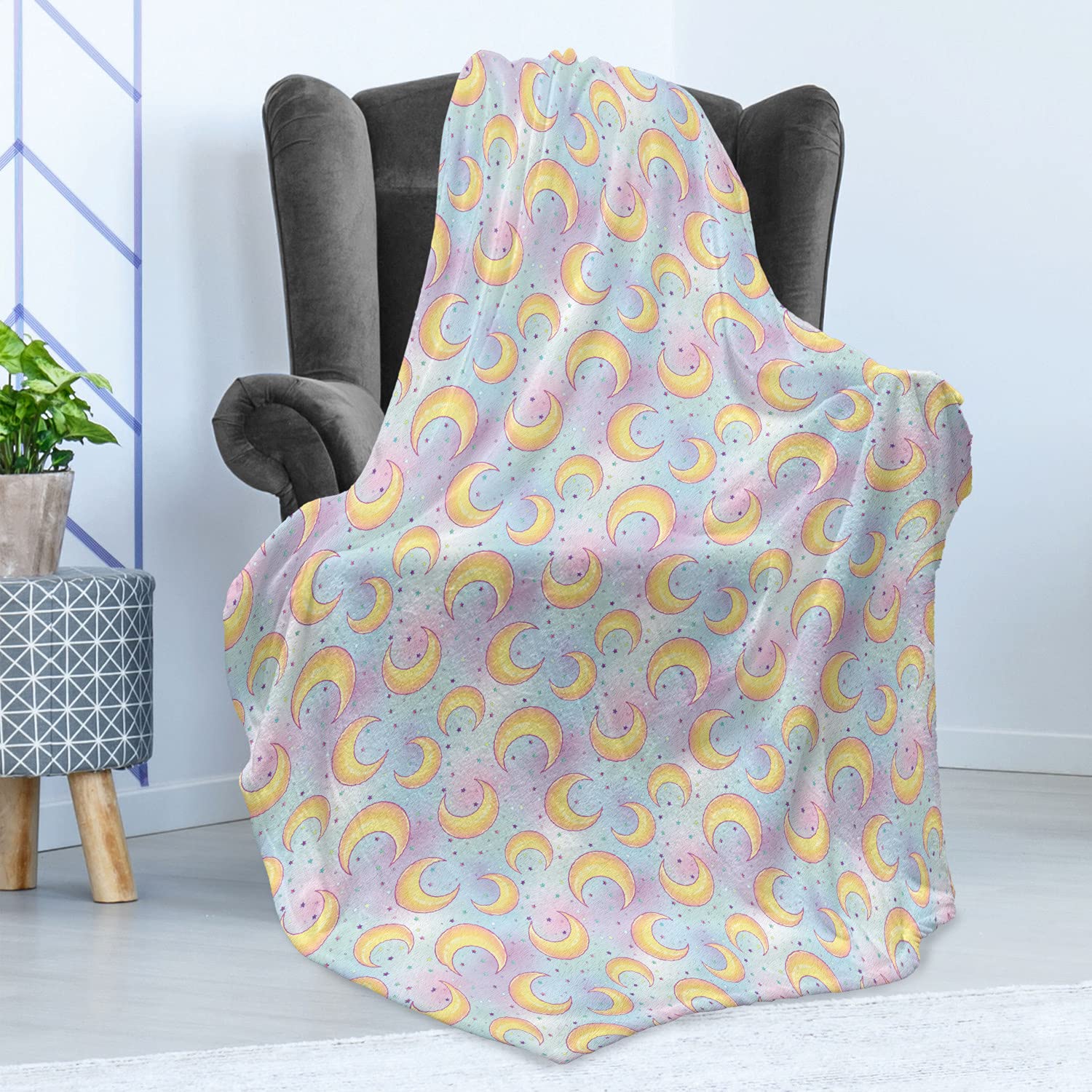 Ambesonne Moon Throw Blanket - 70