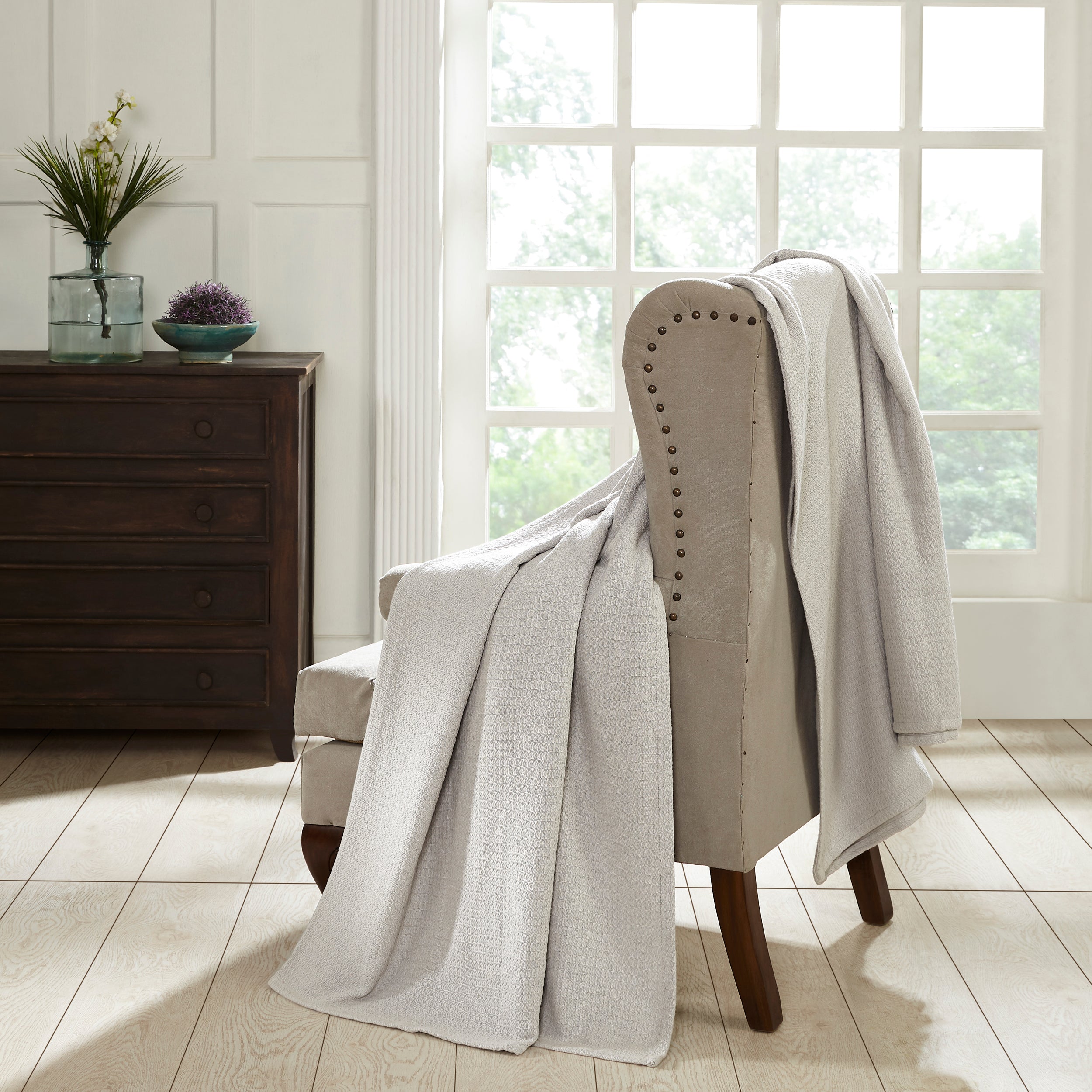 Premium Textured Cotton Waffle Weave Blanket - Soft & Breathable Throw for Bed, Sofa, or Couch - Cozy Home Decor & Perfect Gift for All Seasons