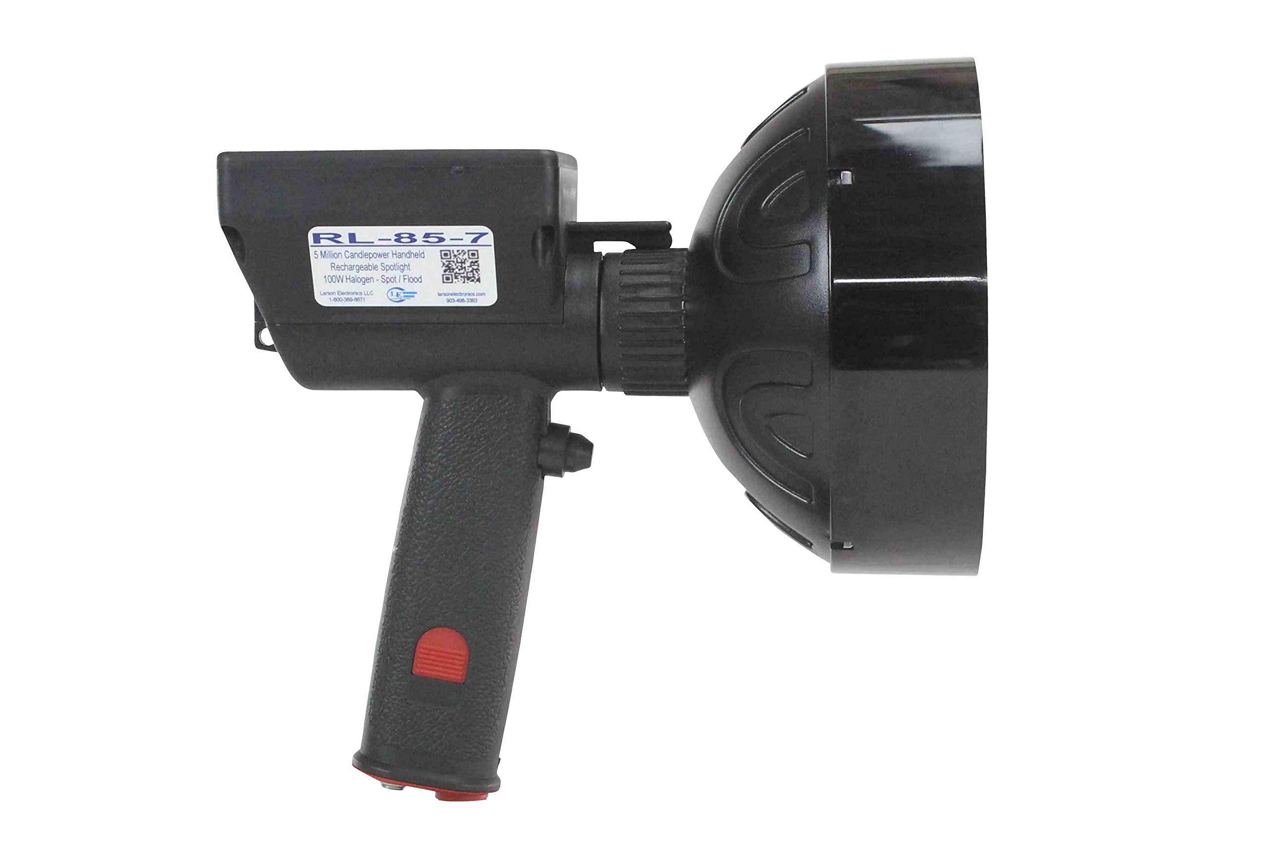 Larson Electronics 5 Million Candlepower Rechargeable Handheld Spotlight with 5