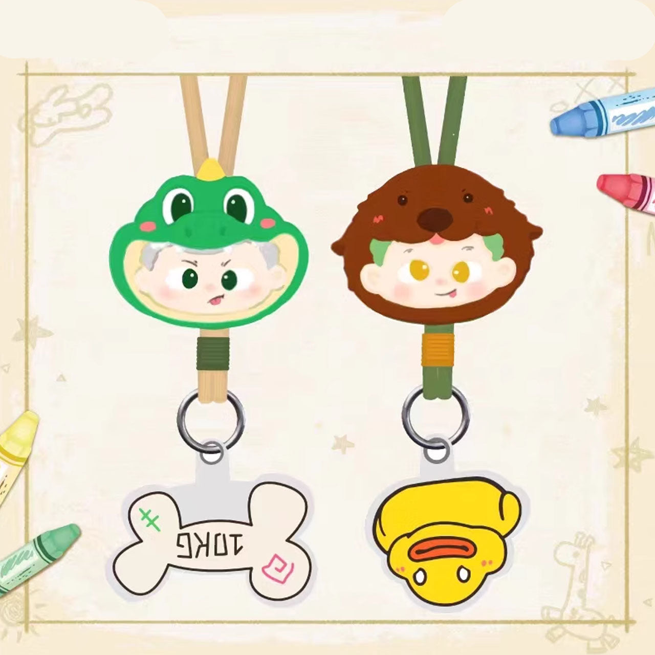 PIDOL Dear For You Lanyard Series Blind Box - Cute Collectible Keychain for Work, School & Events - Surprise Gift for Anime Fans & Kawaii Lovers